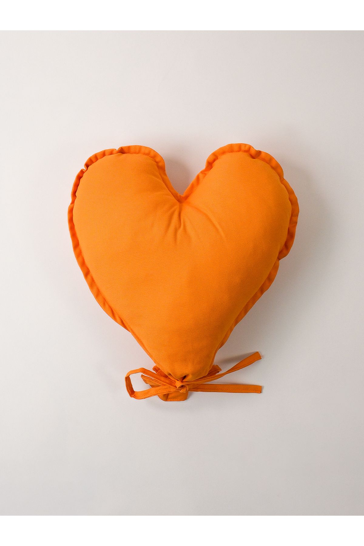 Galia Tasarım Kalpli Balon Yastık – Turuncu – 43x45 cm