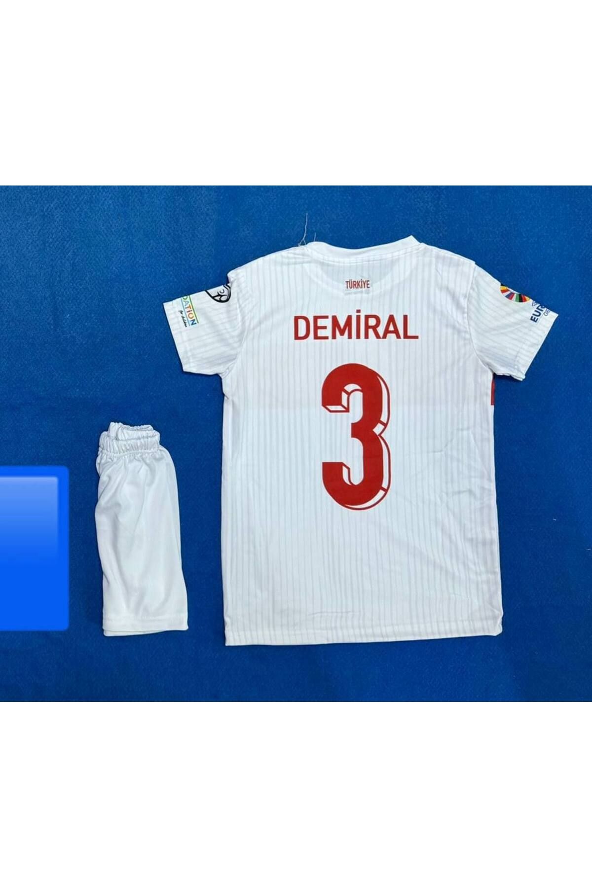 Alaturka Mix TÜRKİYE Milli Takım /.Merih Demiral Beyaz Deplasman Çocuk Forması 4'lü Set