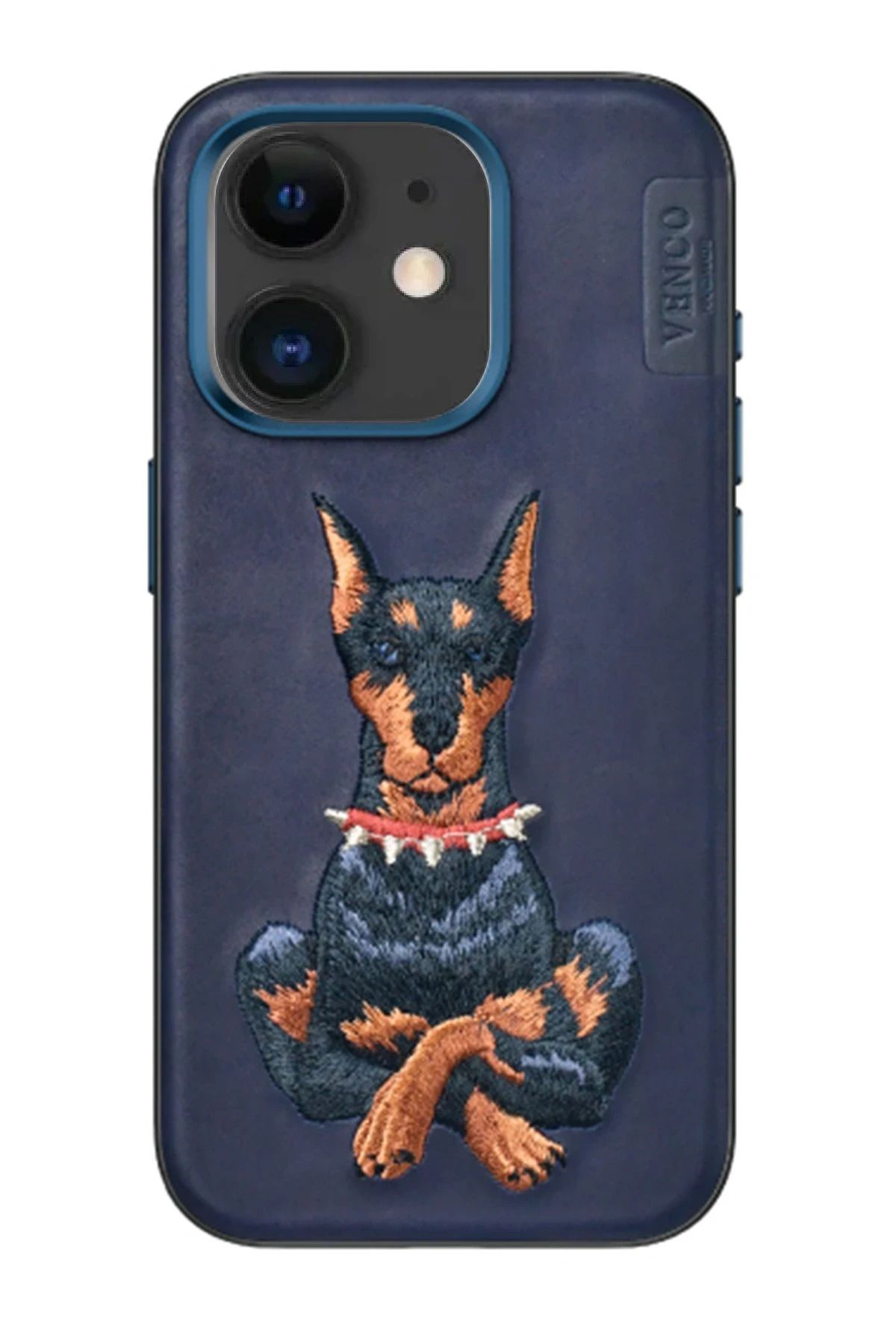 venco iPhone 11 Perma Desenli Kapak - Lacivert FLKRY