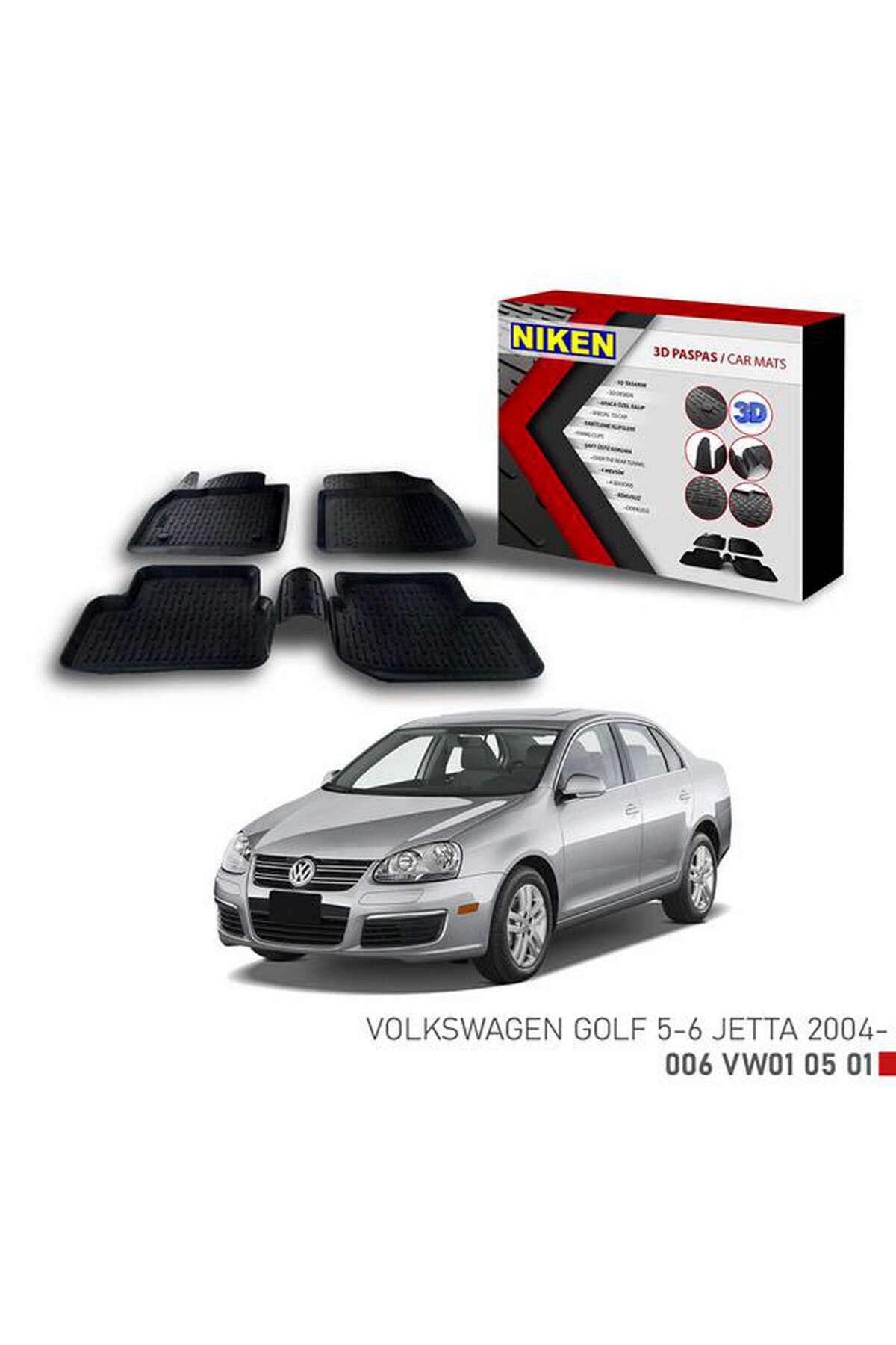 Universsal 3D PASPAS VW GOLF 5- GOLF 6 - JETTA 2004- DRSTR