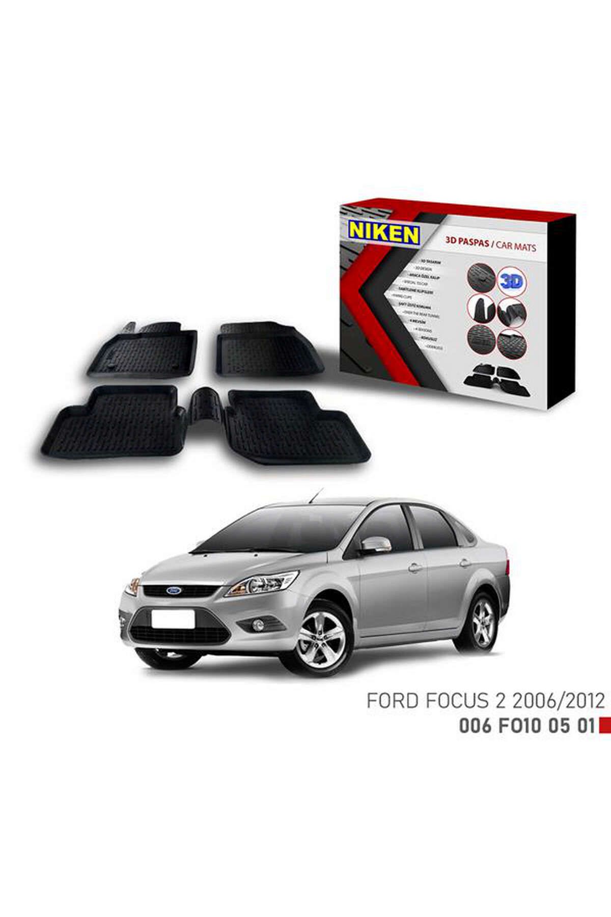 Universsal 3D PASPAS FORD FOCUS 2 2006-2012 DRSTR