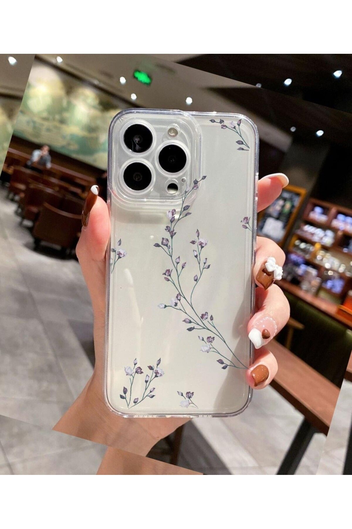 enfein Balporsuku IPhone 16 Pro İle Uyumlu Desenli Şeffaf Kılıfı PRO01 Kapak Lapantia
