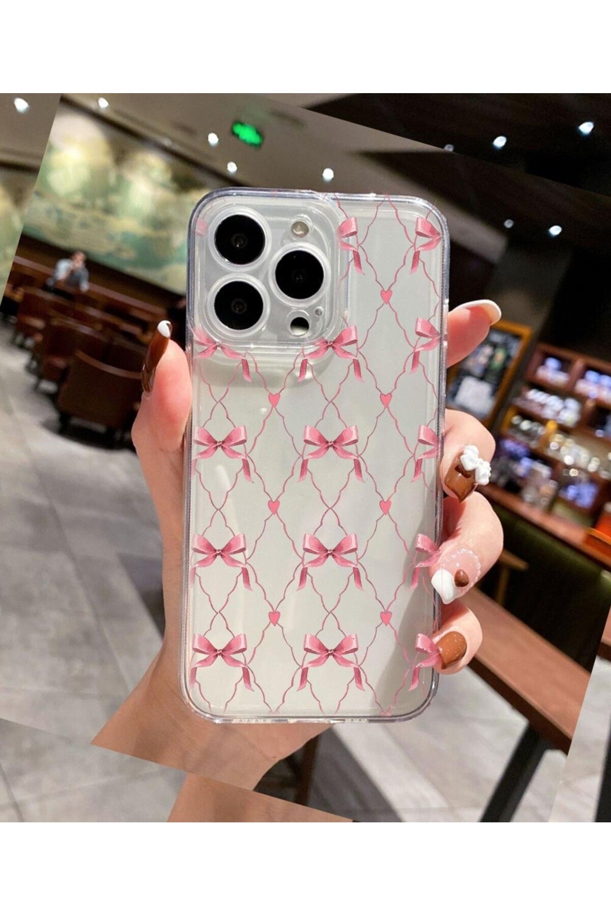 enfein Balporsuku IPhone 14 Pro İle Uyumlu Desenli Şeffaf Kılıfı PRO01 Kapak Sarmaşıklık