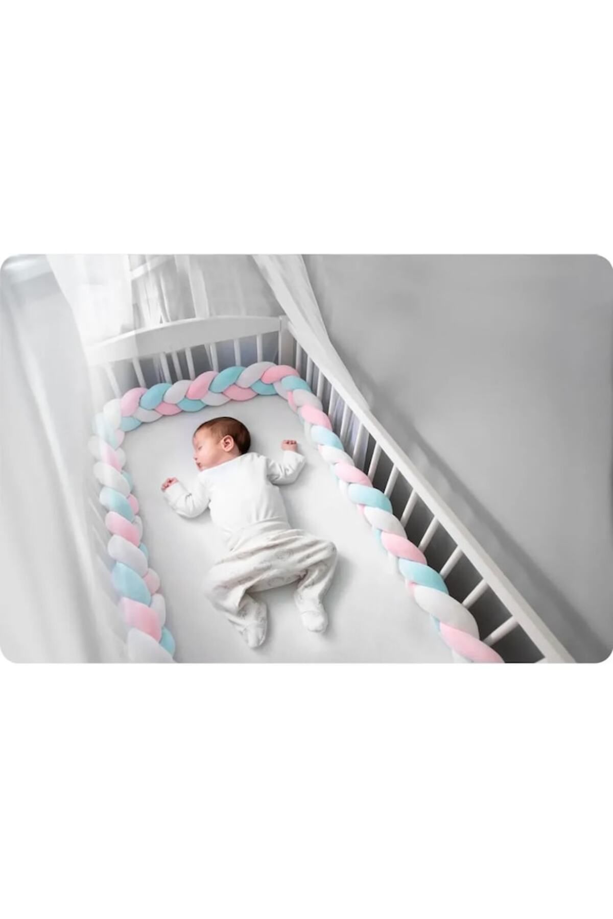 ideal STORE-Rico idealSTORE Bumper Side Protection for Crib, Length 3 m, Soft material, Pleasant to the touch 3