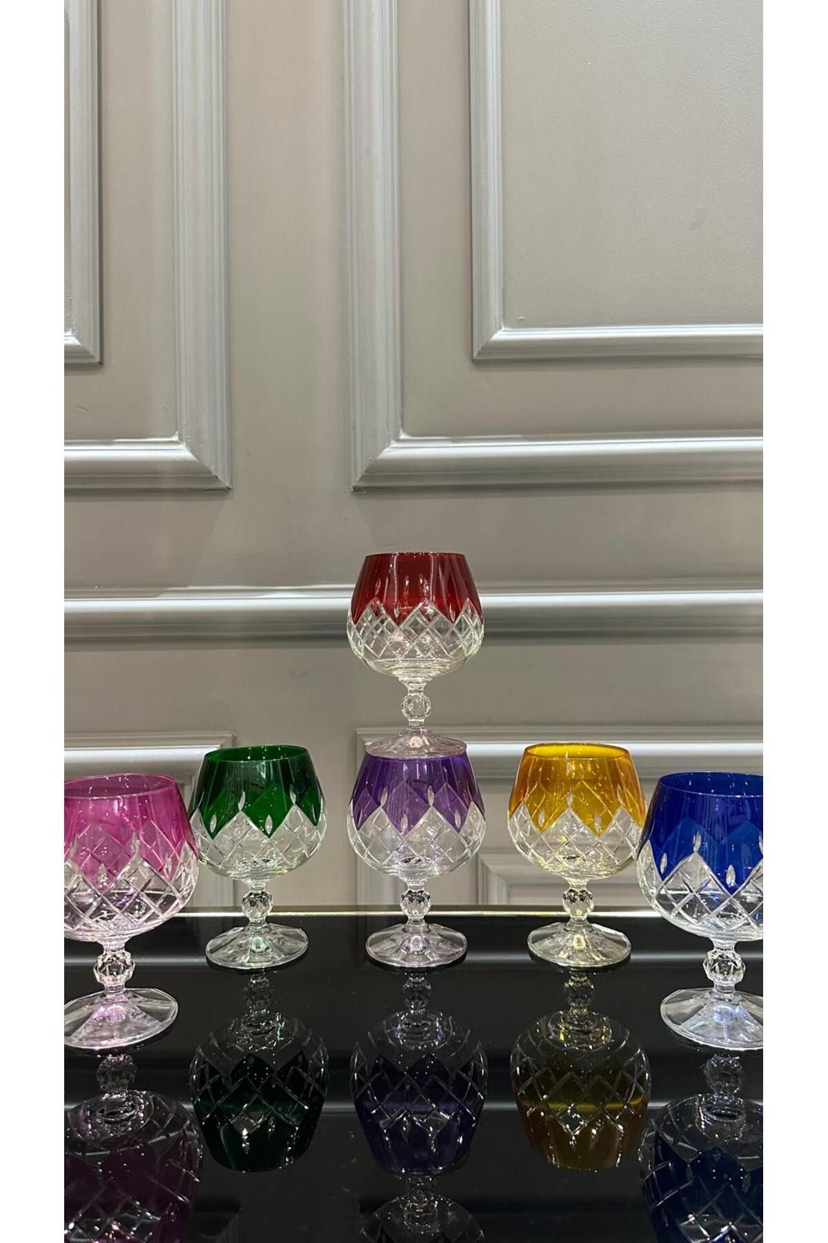 Bohemia-Bohemia Crystal Colored Coffee Side Water Glass 3
