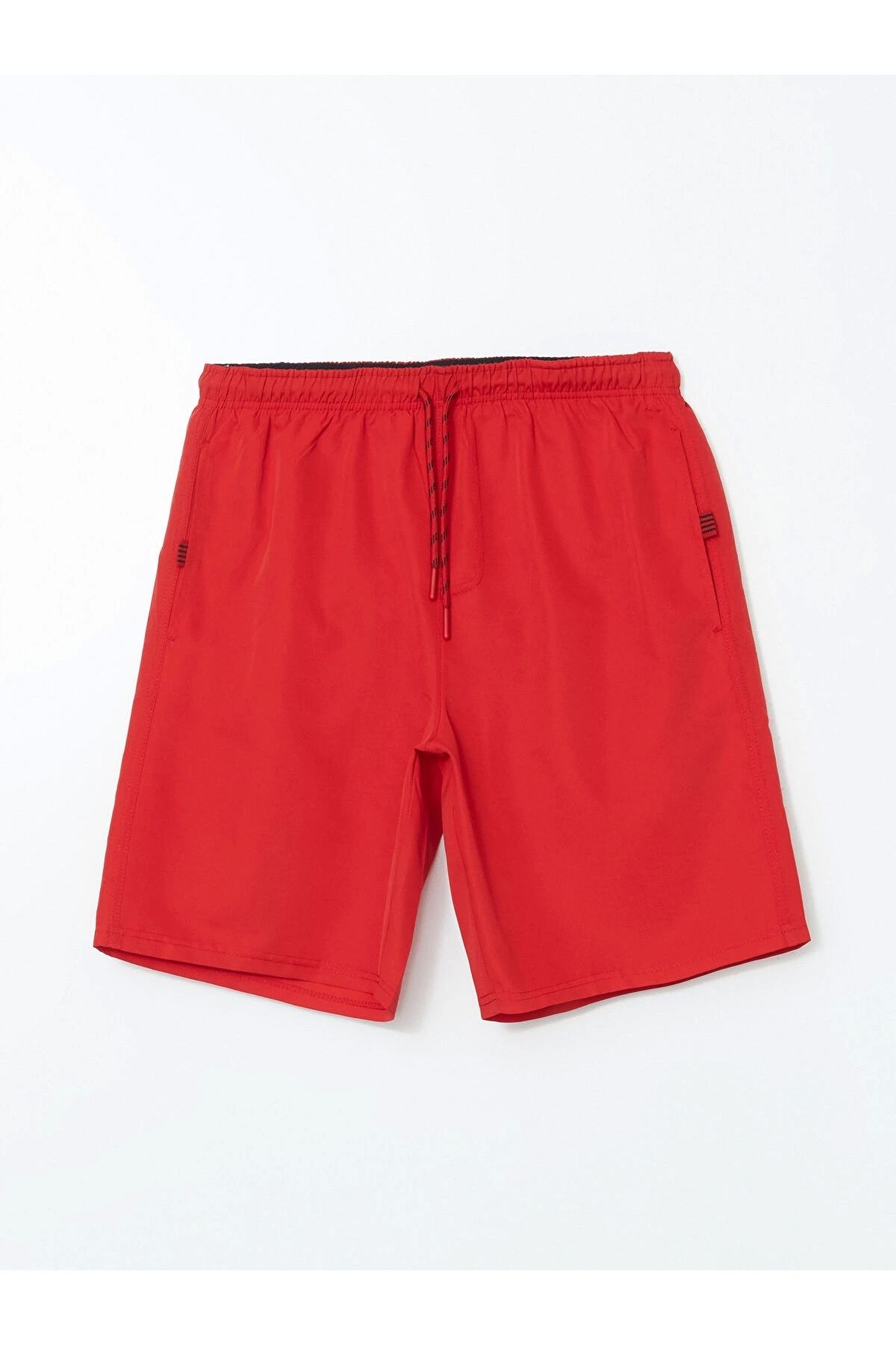 LC Waikiki LCW SWIMWEAR Kirmizi Diz Hizası Boy Basic Erkek Deniz Şortu