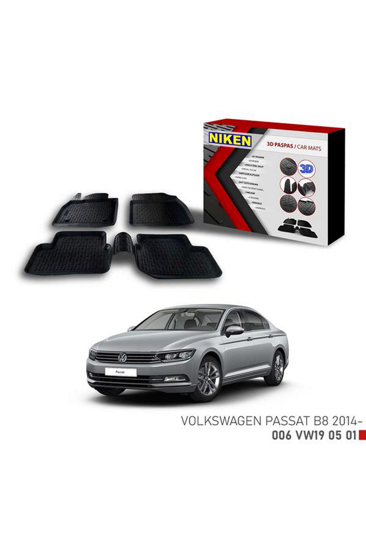 Universsal 3D PASPAS VW PASSAT B8 2014- DRSTR