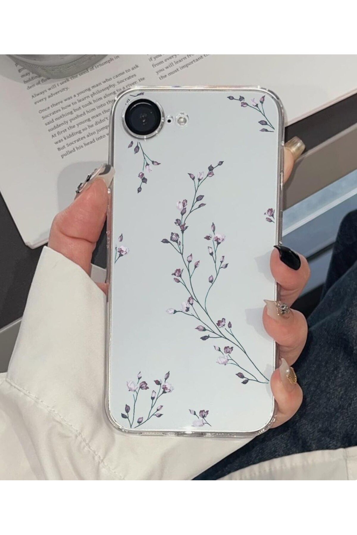 enfein Balporsuku IPhone 16 e İle Uyumlu Desenli Şeffaf Kılıfı PRO01 Kapak Lapantia