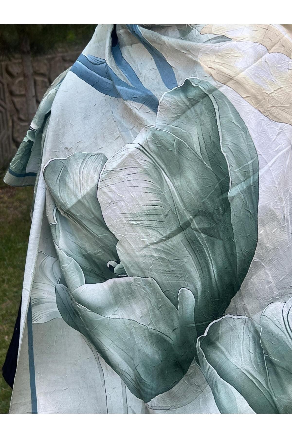 Organic Scarfs camelllia Bambu Kraş Şal
