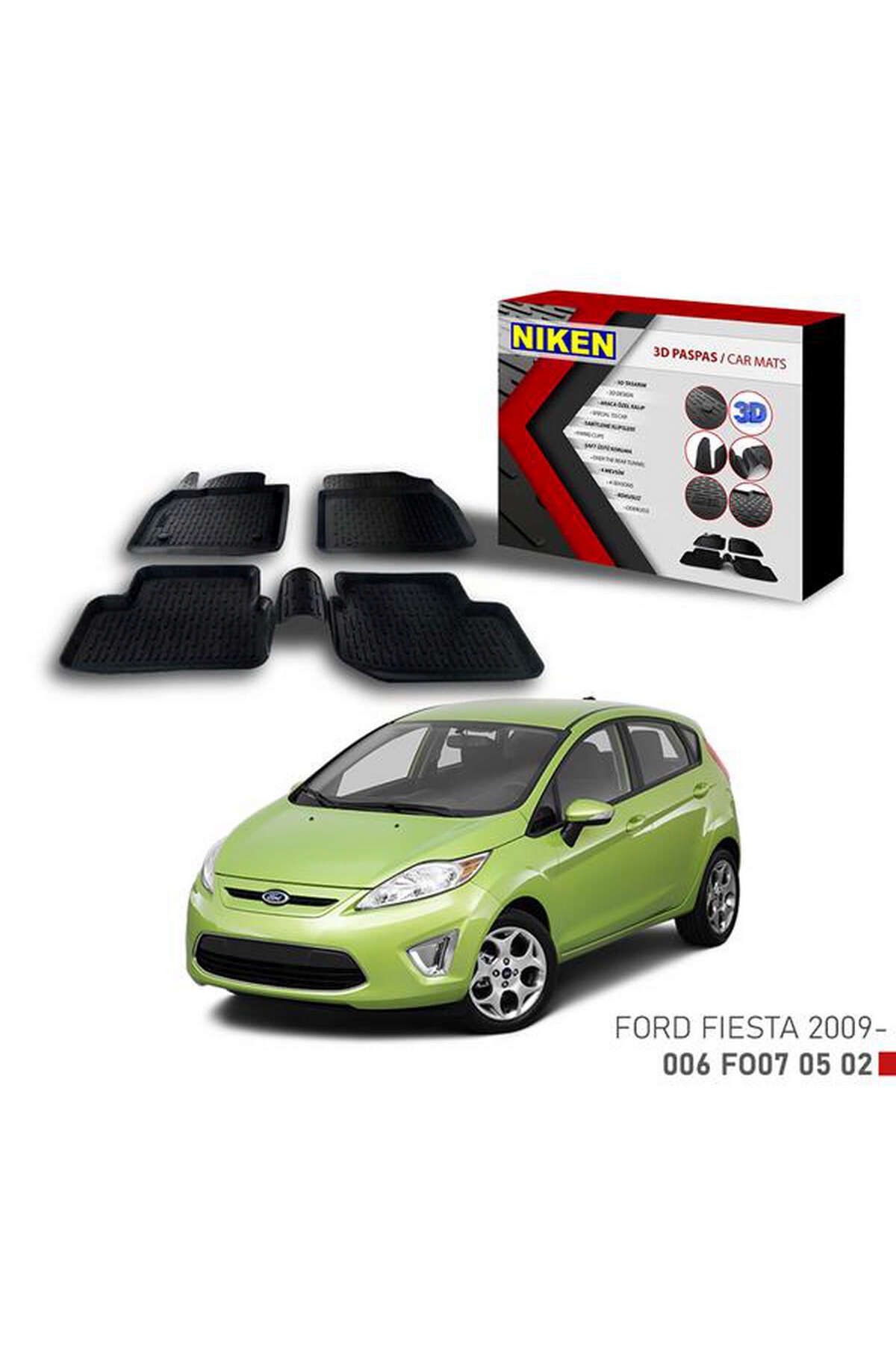 Universsal 3D PASPAS FORD FIESTA 2009- DRSTR