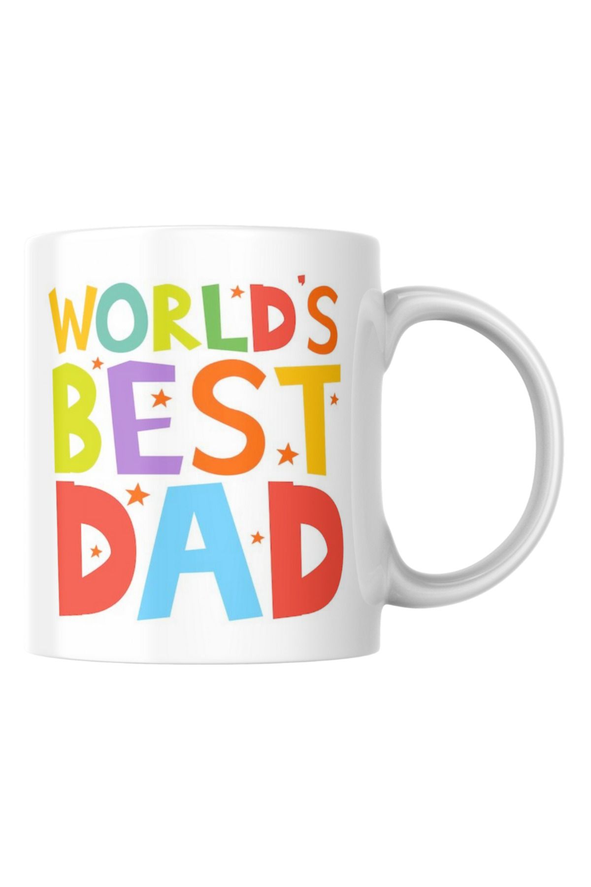 TakeTshirt Babalar Günü Dünyanın En İyi Babası Kupa Bardak Hediyelik Çay Kahve Kupası Coffee Mug