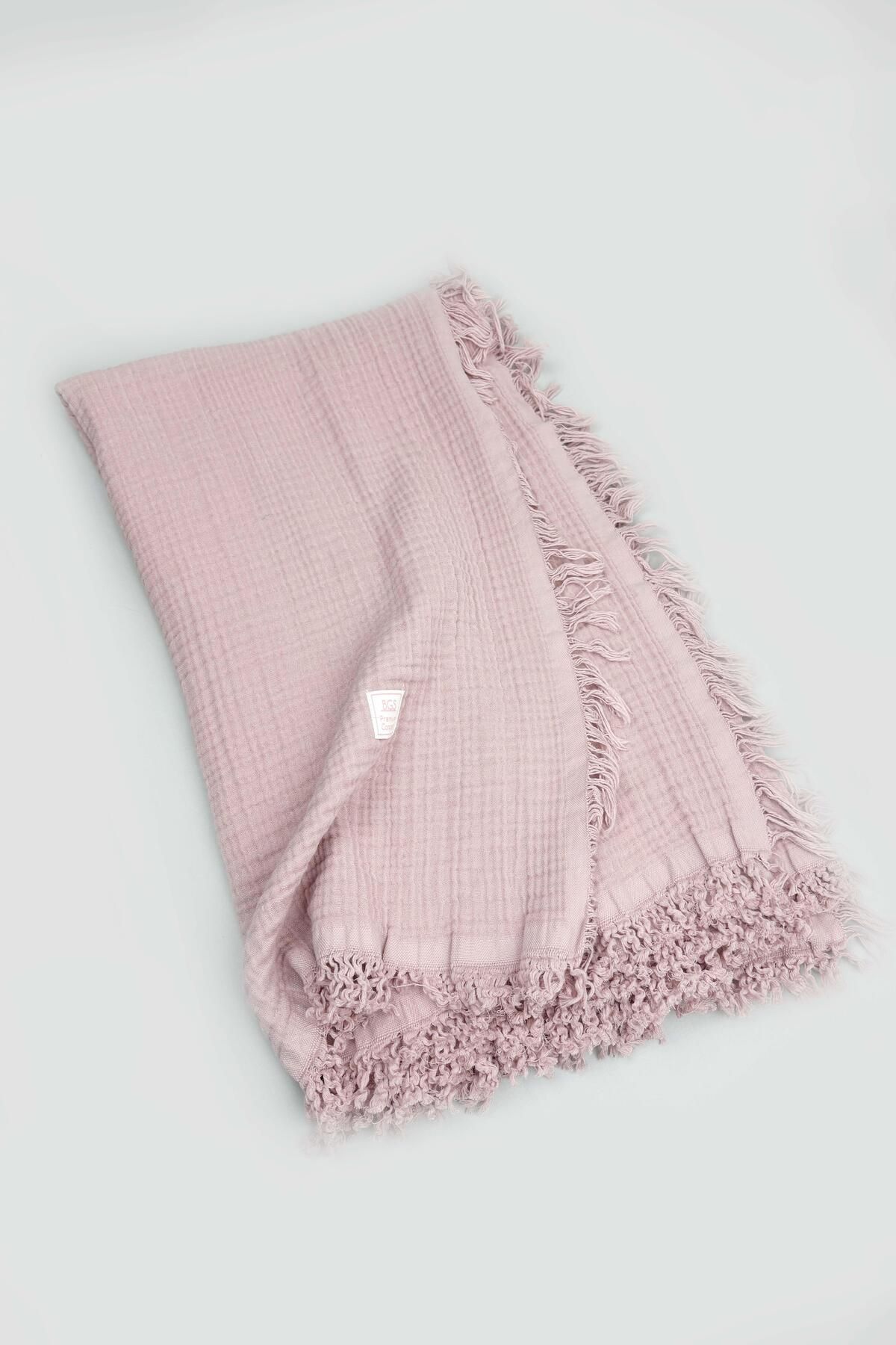 begi kids Soft Multi Müslin Bebek Battaniye Büyük Ebat 105*130cm Pembe