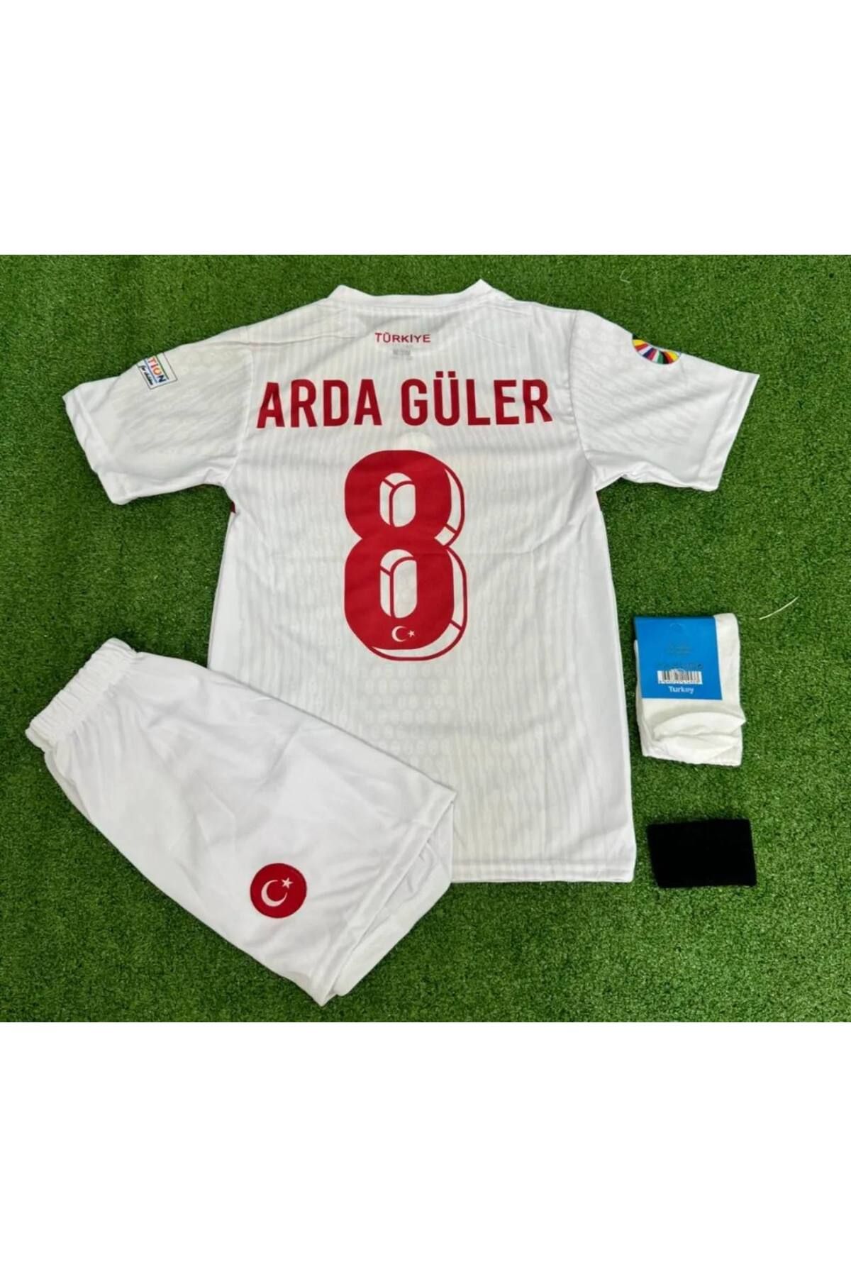 Alaturka Mix Türkiye Euro2024 Ardâ.Güler 8 Beyaz Deplasman Çocuk Forması 4'lü Set
