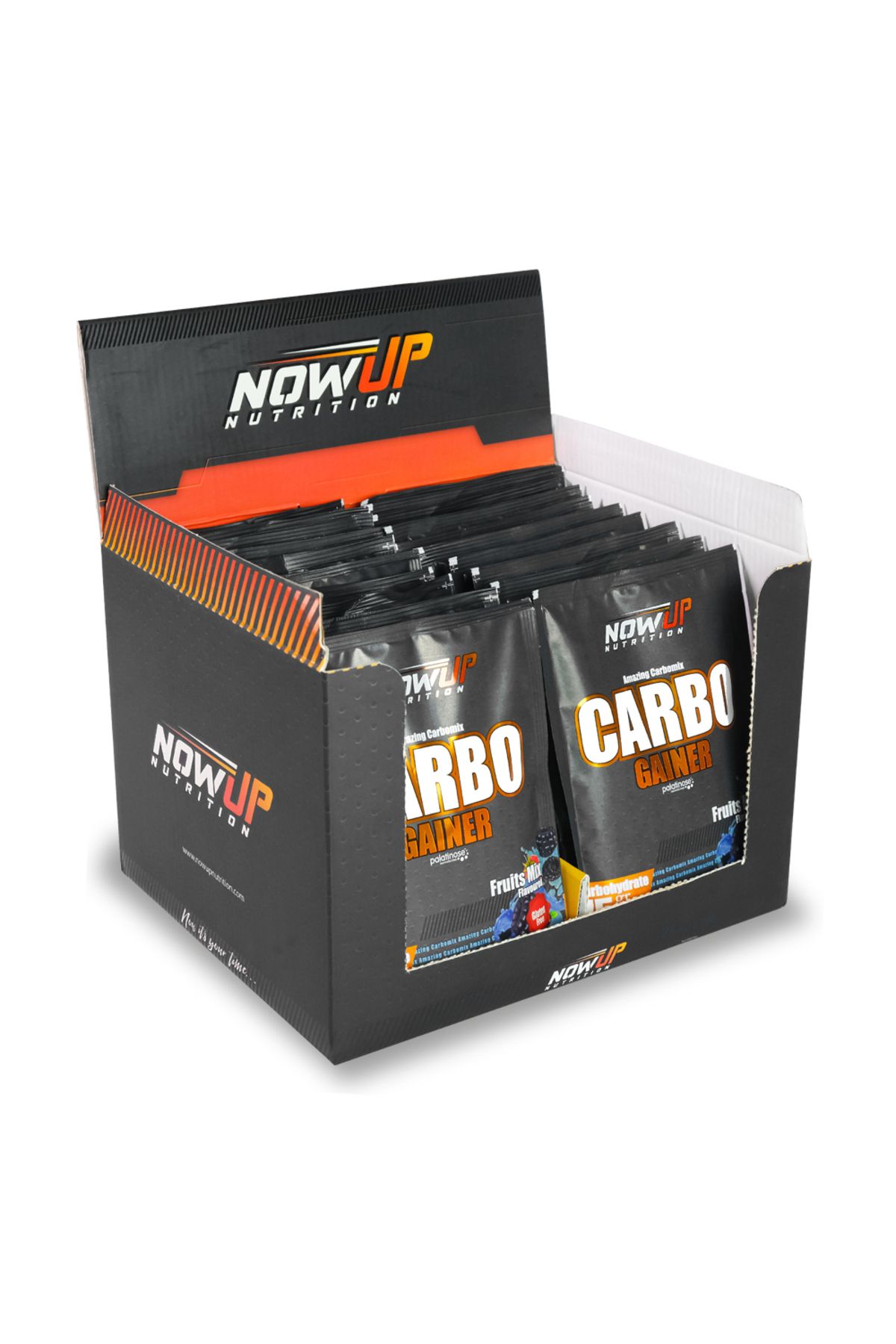 NOWUP NUTRITION Carbo Gaıner - Saşe - 30x82 gr – Karışık Meyve Aromalı- 30 Adet Saşe