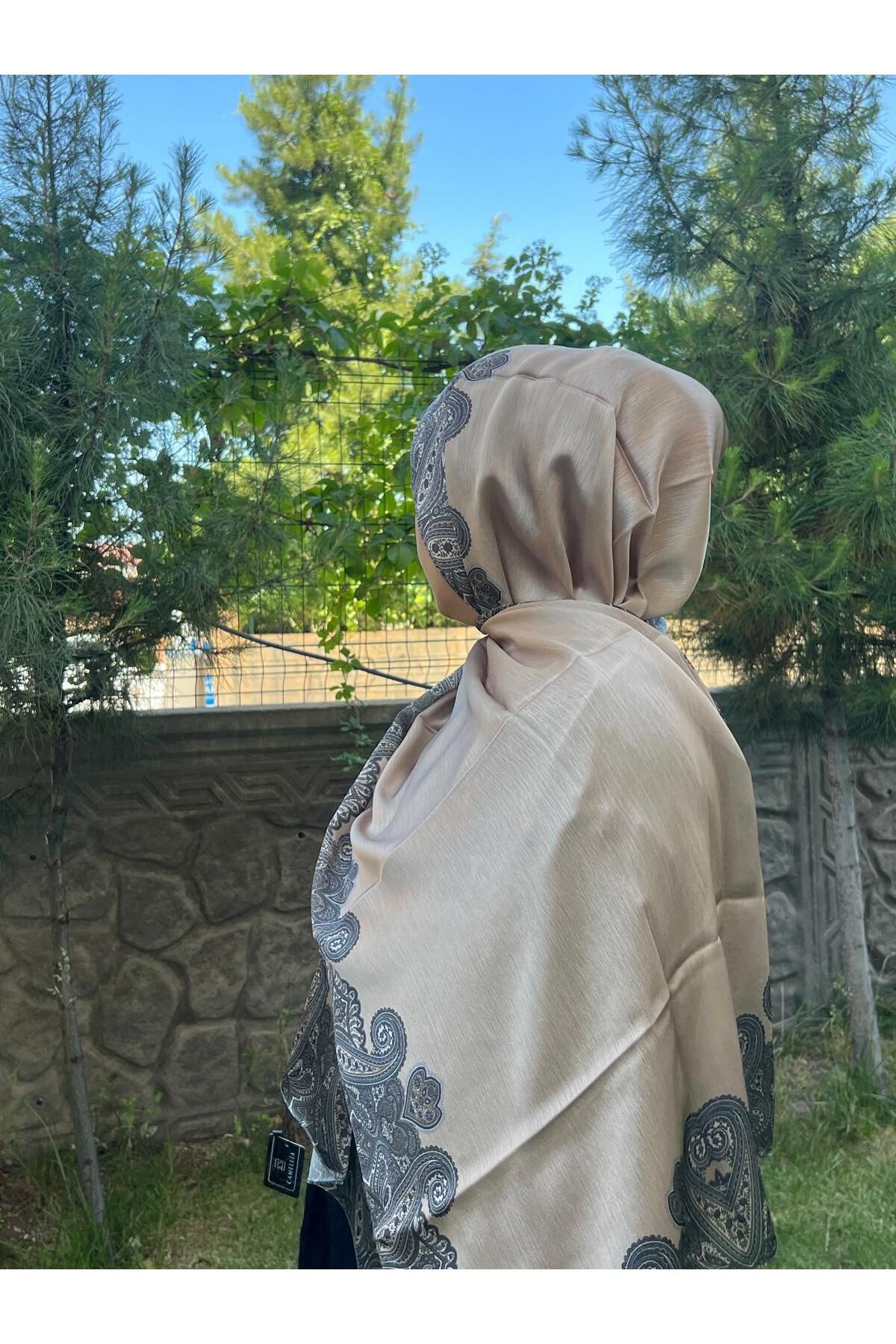 Organic Scarfs camellia ipek şal