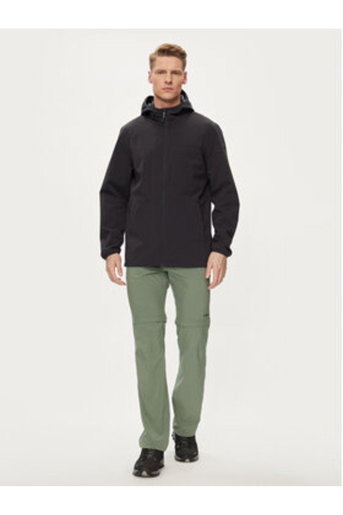 CMP-Men's Raincoat 34Z5437 Gray 1