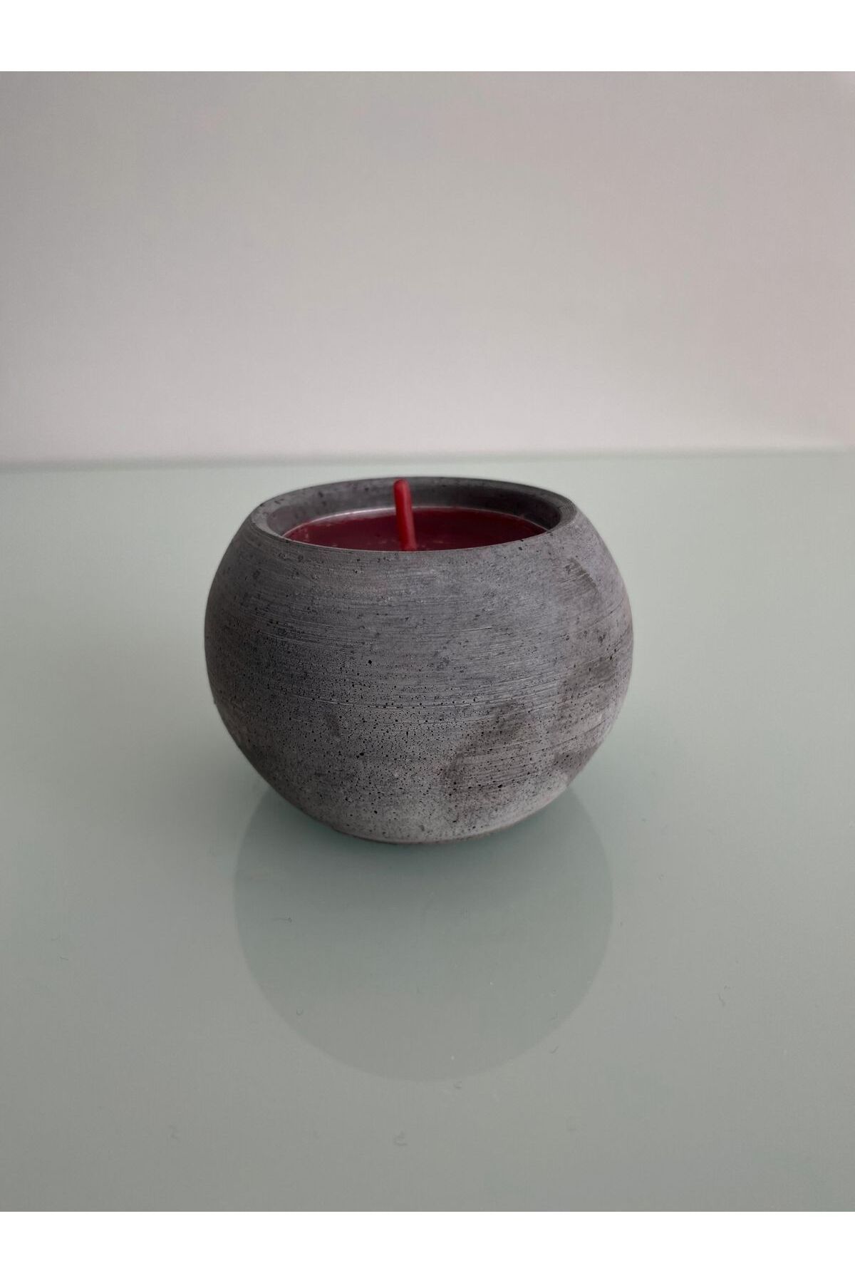 Ornia El Yapımı Dekoratif Küre Tamamlayıcı Beton Tealight Mumluk