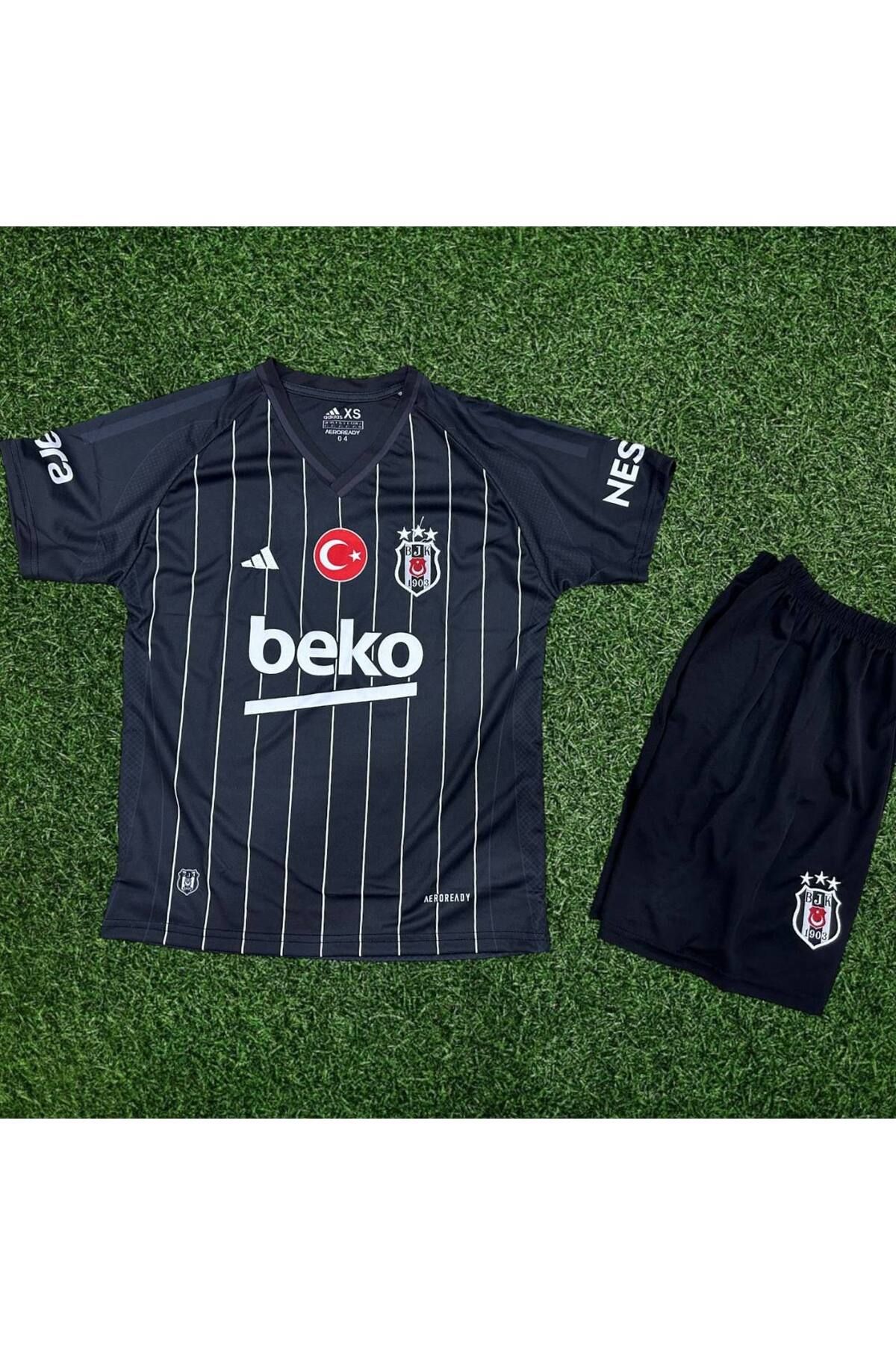 Alaturka Mix Beşiktaş./.2024/2025 Yeni Sezon.\\Deplasman Siyah Kısa Kol Çocuk Forma