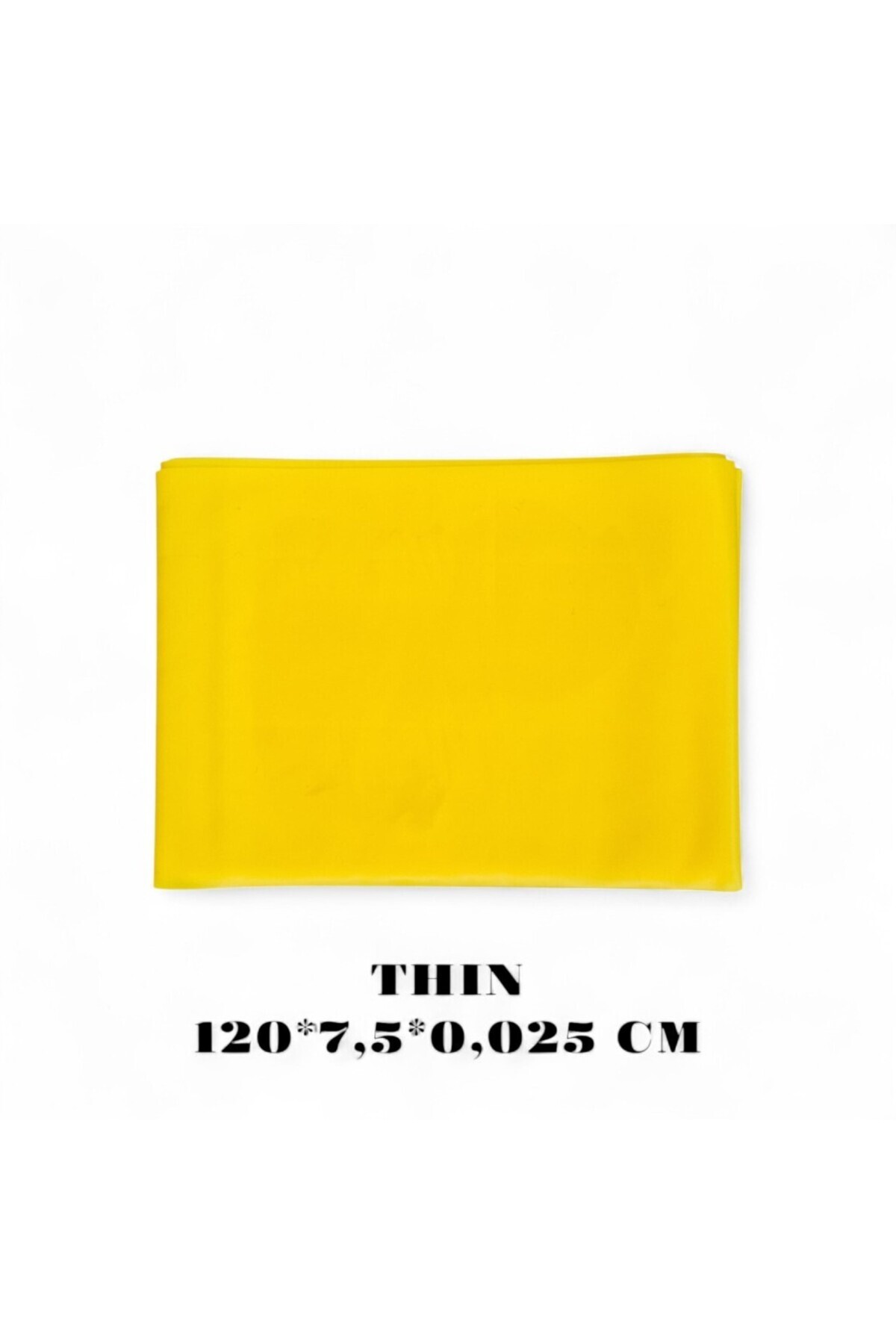 optana Pilates Bandı Direnç Lastiği Egzersiz Fitness Yoga ve Rehabilitasyon İçin 120x7,5 cm Doğal Lateks