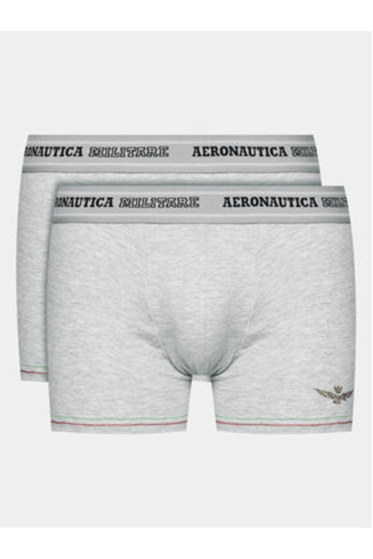 Aeronautica Militare-Men's Set of 2 pairs of boxers AM1UBX003 Gray 1
