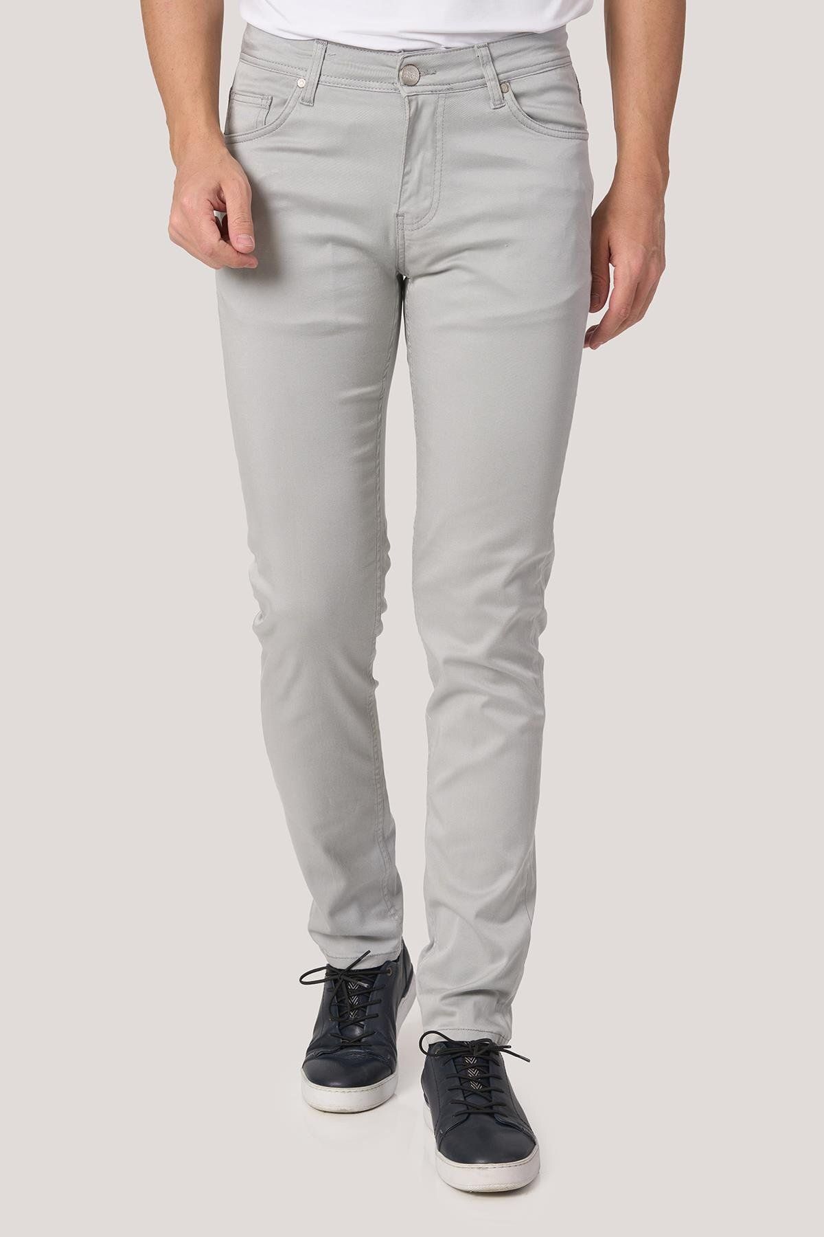 White Stone WHİTE STONE 2025-Y J2506 MDL2 JEAN PANTOLON 5 CEP A.GRİ