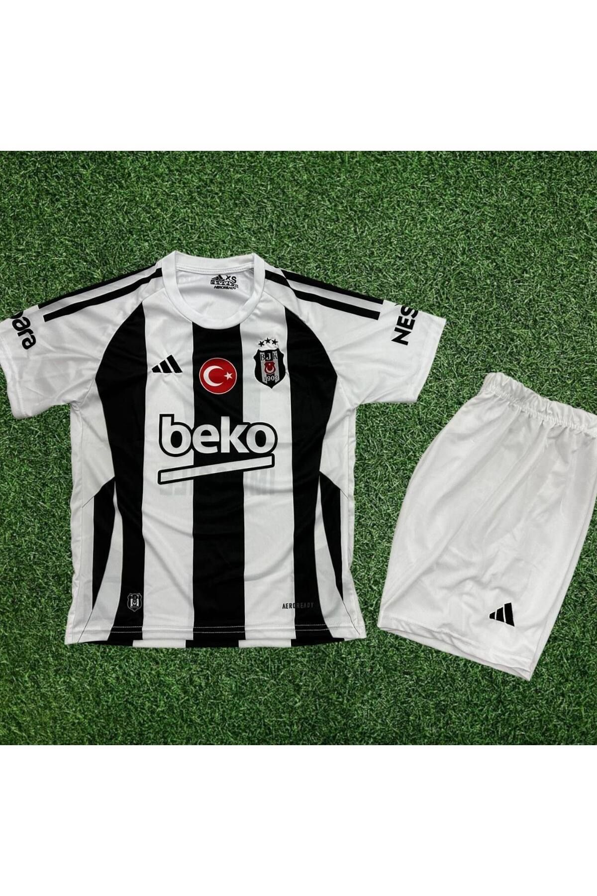 Alaturka Mix Beşiktaş./.2024/2025 Yeni Sezon.\\İç Saha Çubuklu Kısa Kol Çocuk Forma