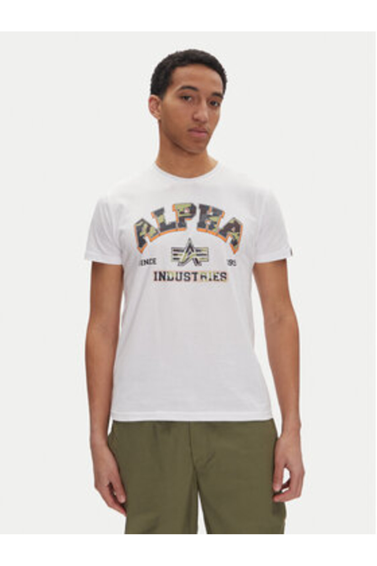 Alpha Industries Tricou Bărbătesc 146511 Alb Masculin - L