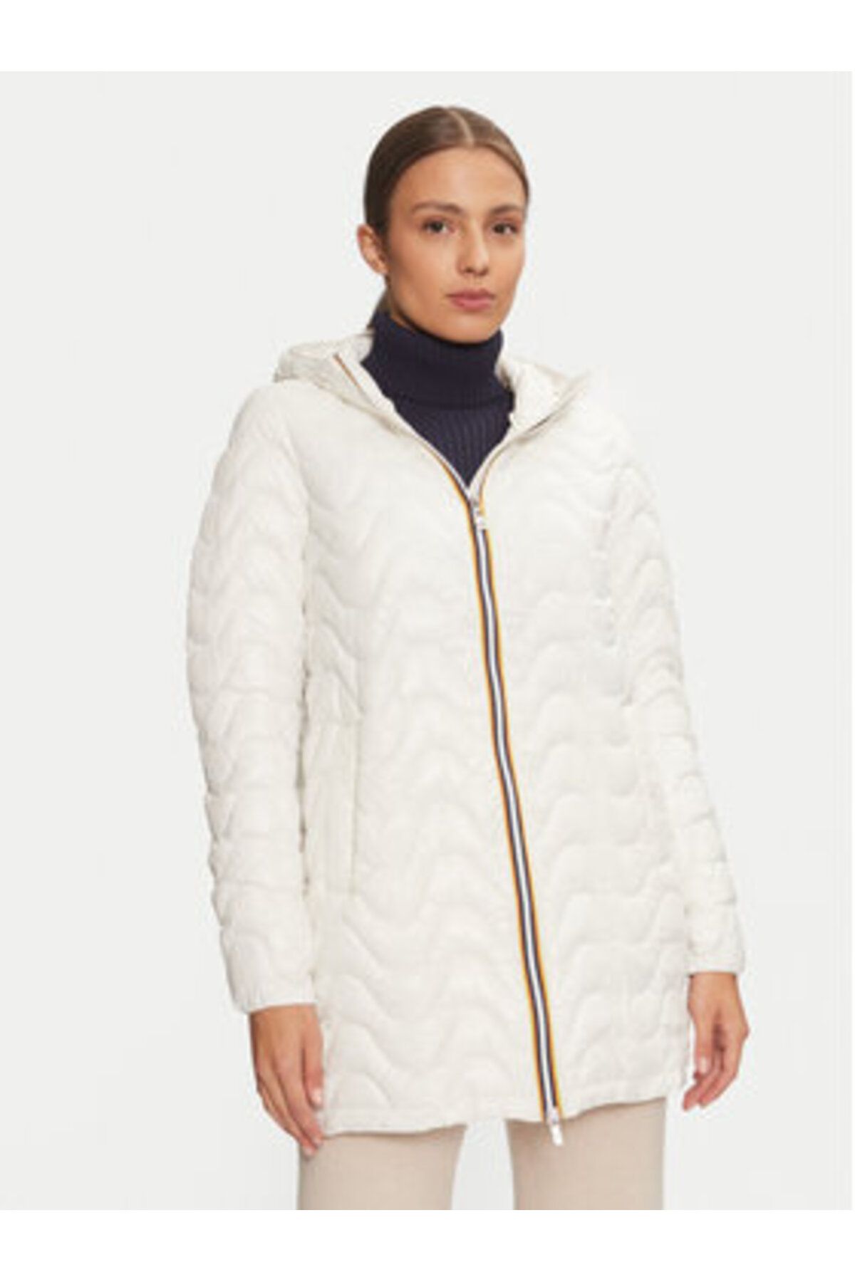 K-Way-way Women's Winter Jacket K3112SW Ecru 1
