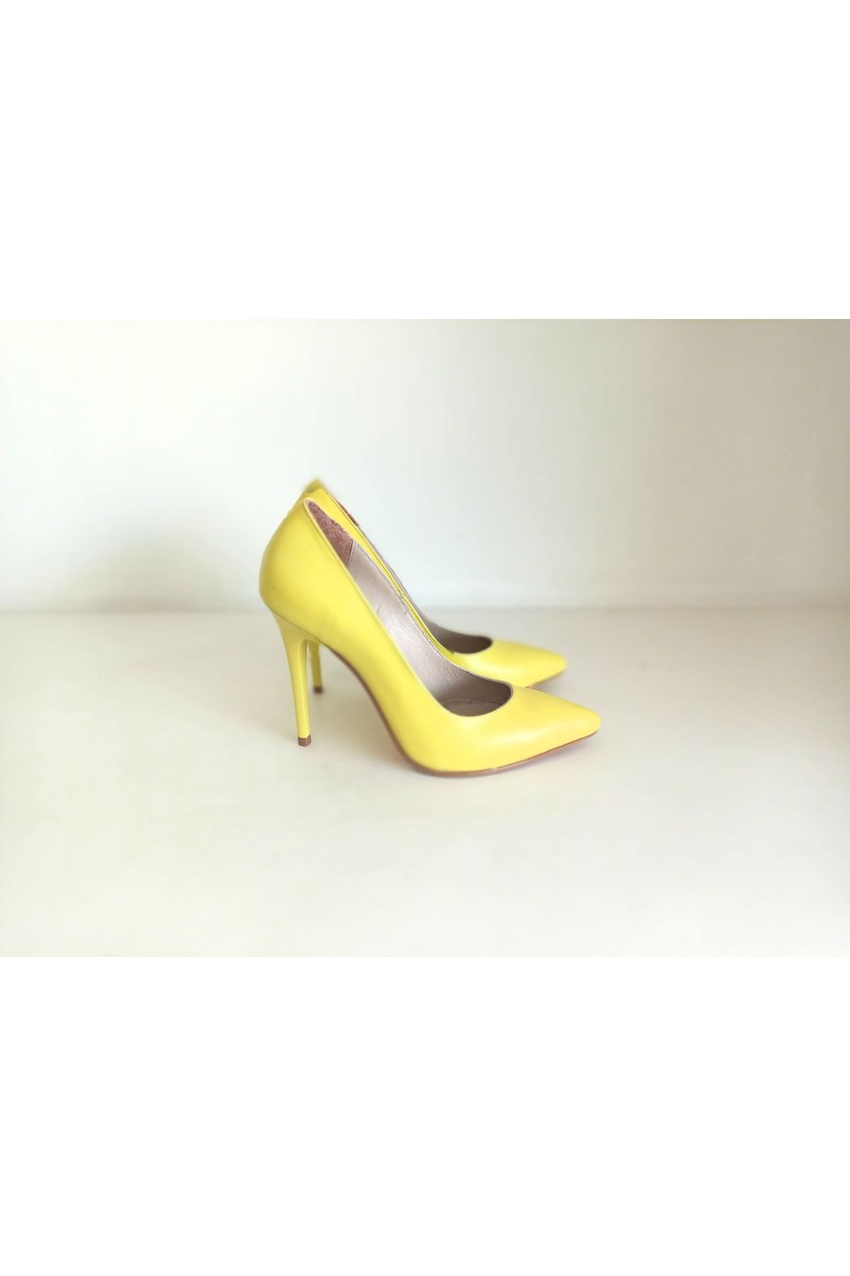 Crista Hakiki Deri 11 cm Topuklu Stiletto Ayakkabı