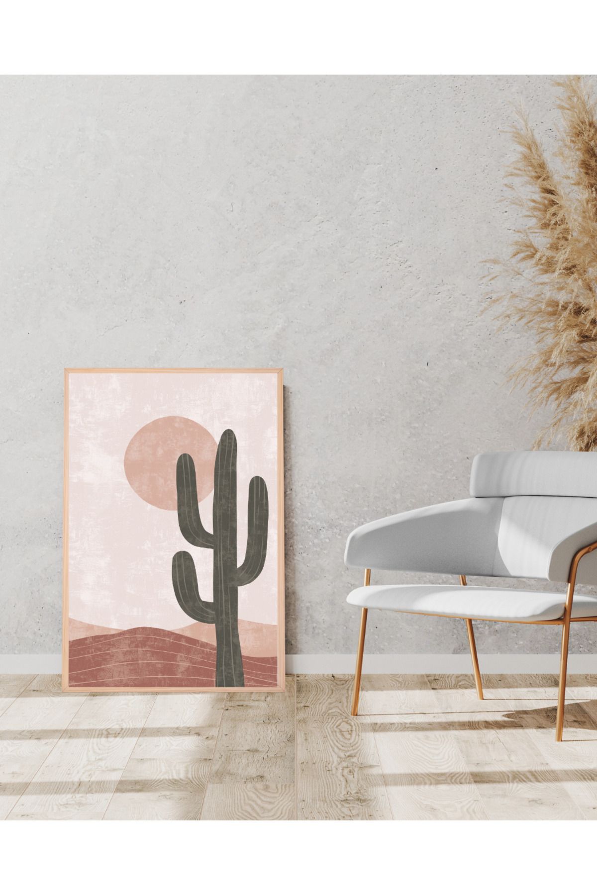 Tuba Decor Tek parça Ahşap Çerçeve Görünümlü MDF Tablo