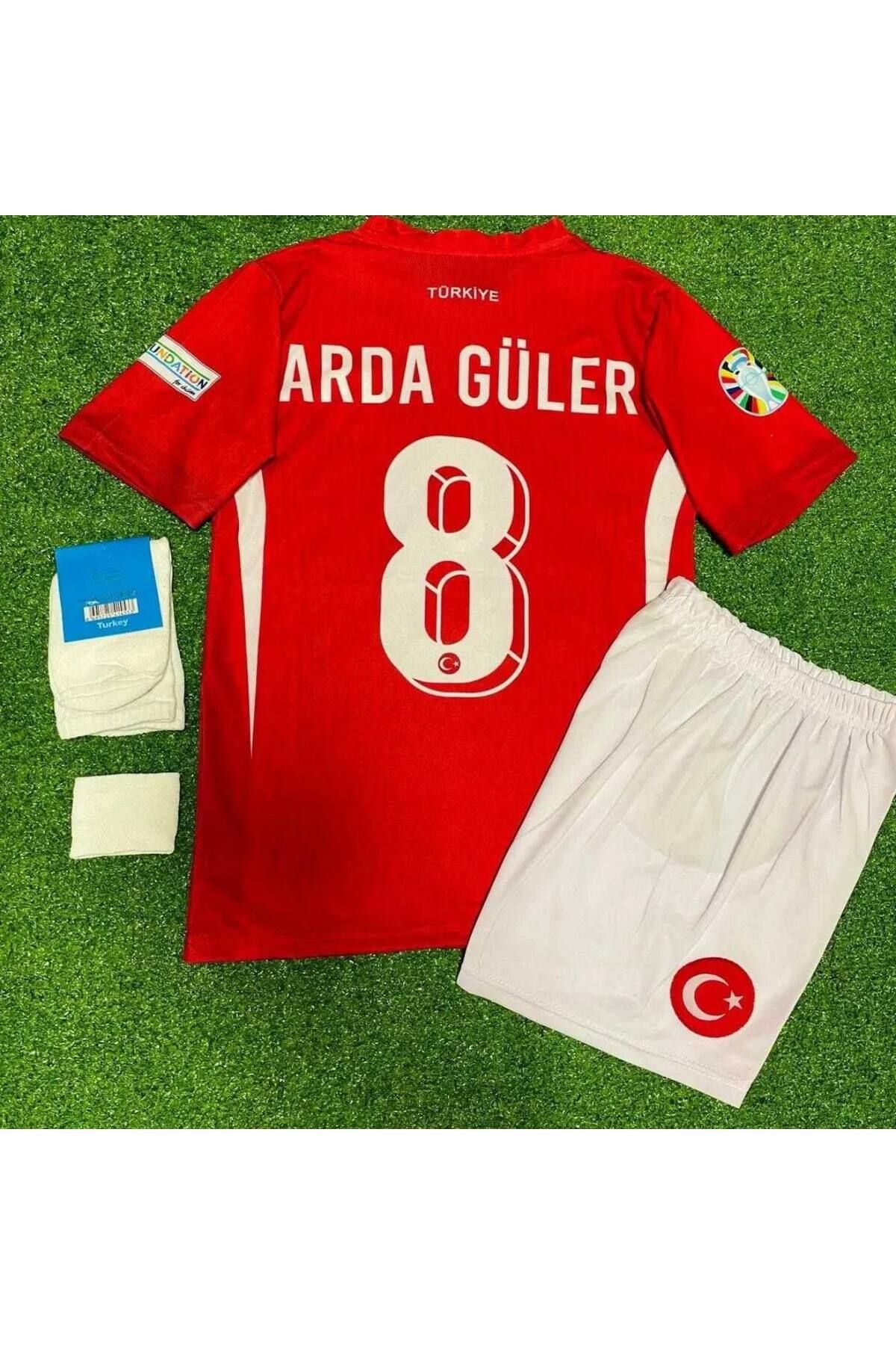 Alaturka Mix Türkiye Euro2024 Ardâ.Gülér Kırmızı İç saha Çocuk Forması 4'lü Set