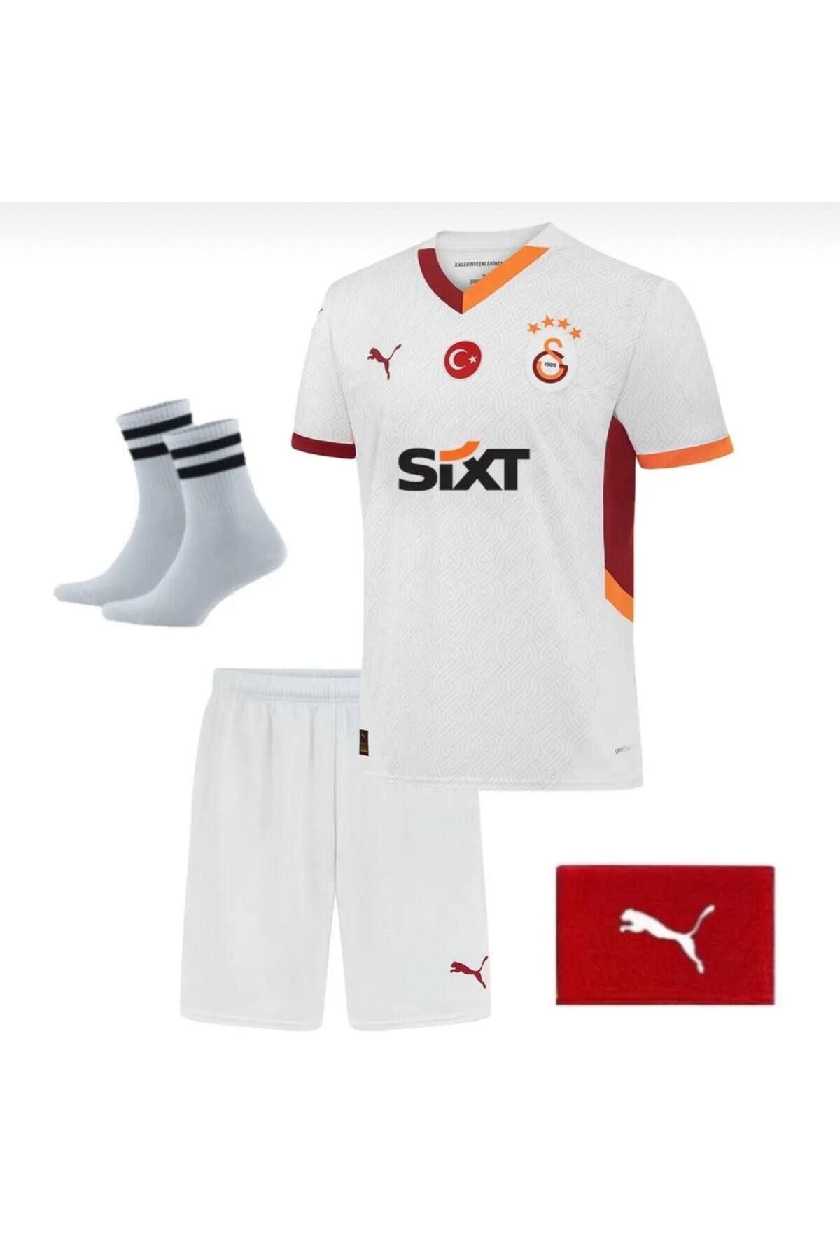 Alaturka Mix Galatâsarây//İsimsiz Deplasman Beyaz yeni Sezon Futbol Çocuk Forması