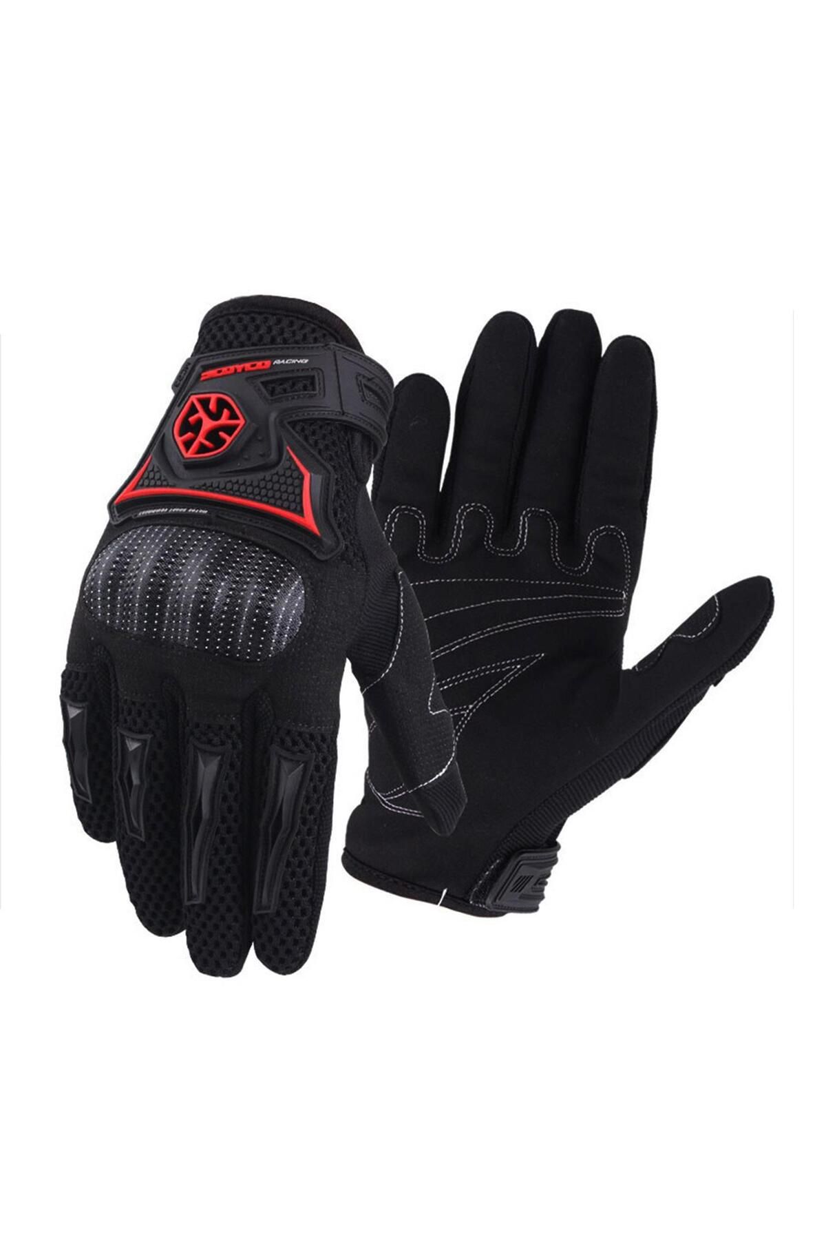 Scoyco Mc23 Korumalı Motosiklet Eldiveni Siyah
