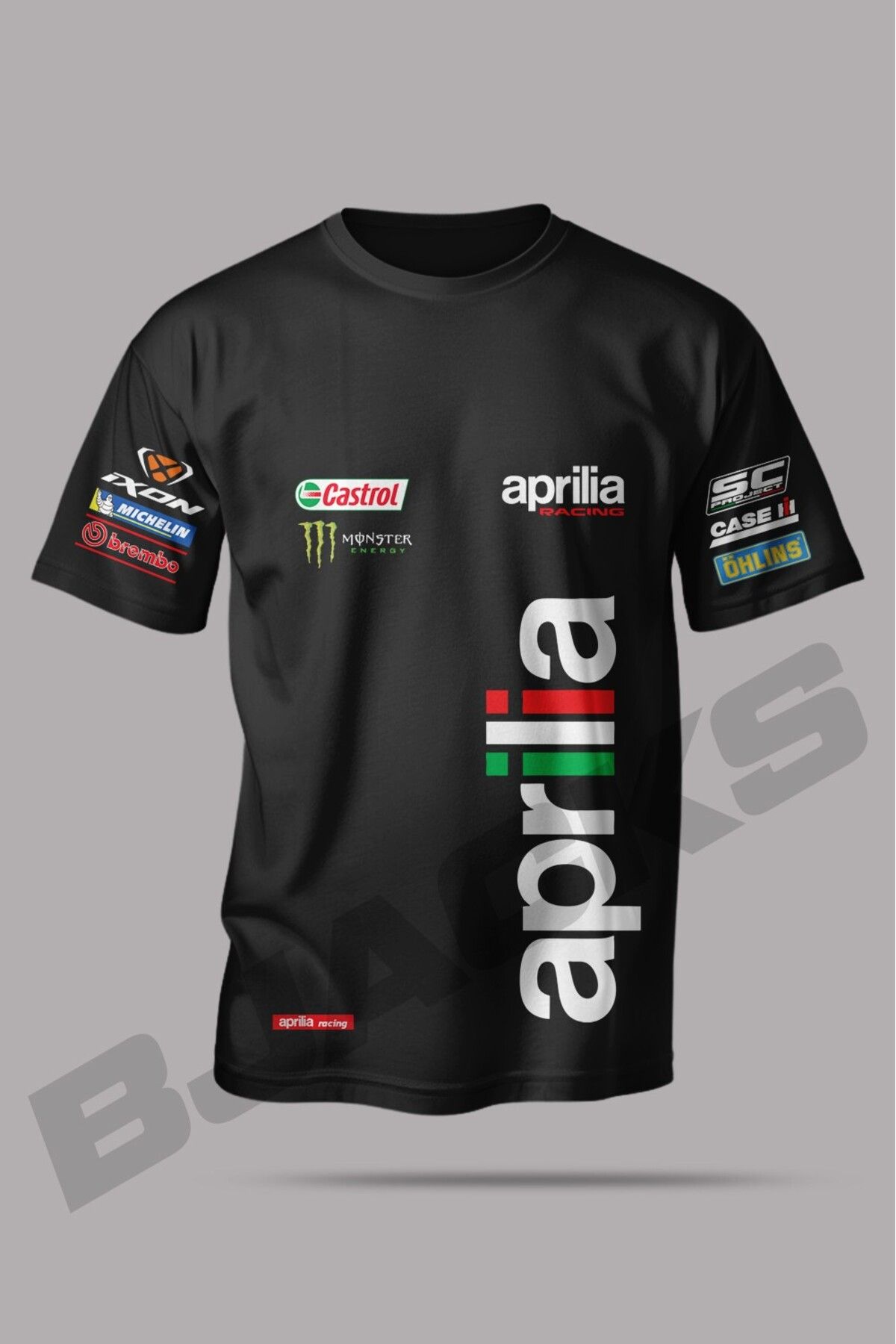 BJACKS Aprilia MotoGP Racing Özel Premium Yarış Tişörtü