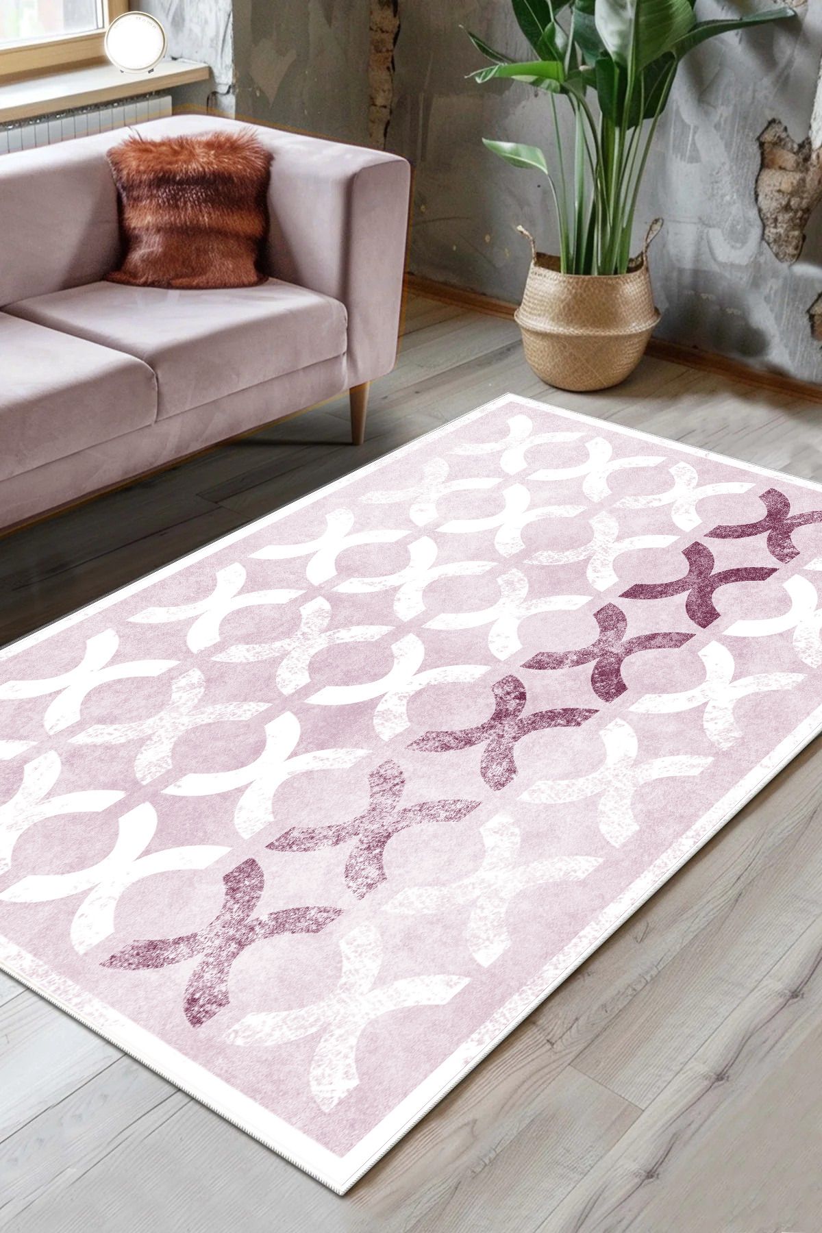 Thalia Home Yıkanabilir Kaymaz Taban Baskılı Halı & Yolluk