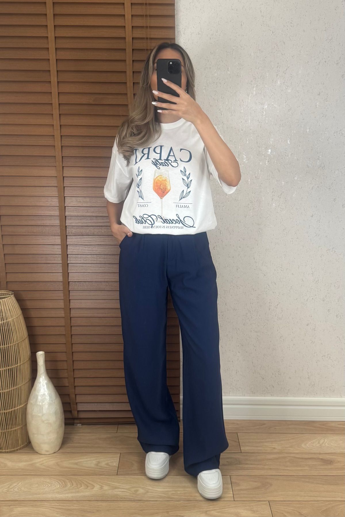 Mucios Jennifer Yüksek Bel Bol Paça Pantolon
