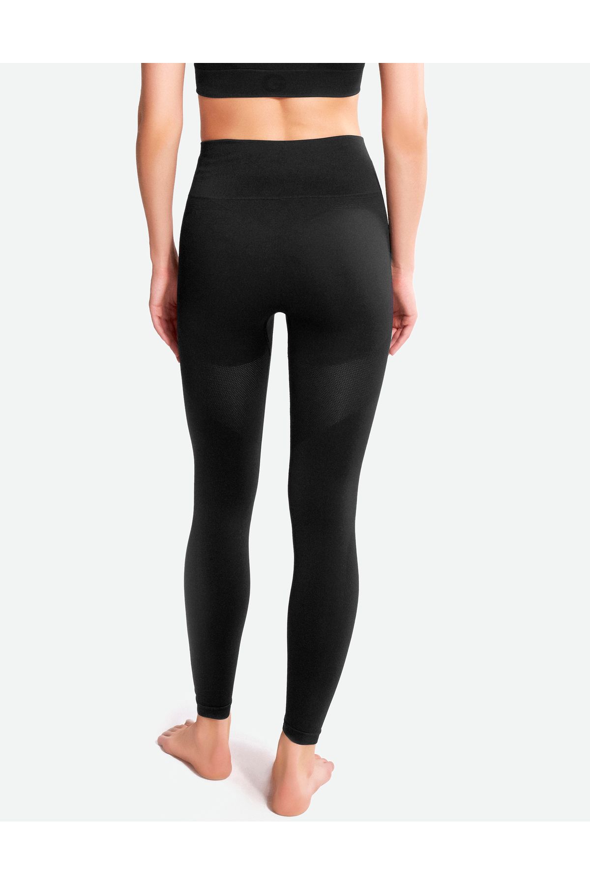 Gfity High Waist Seamless Tights - Black Beauty