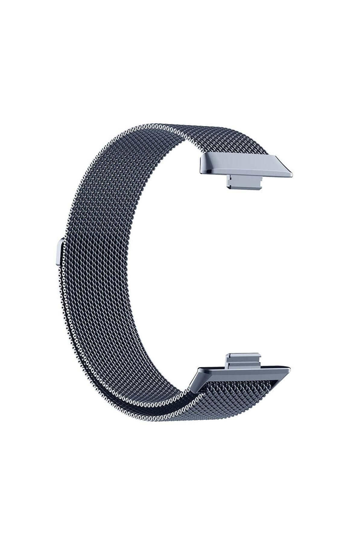 Microsonic Huawei Watch Fit 4 Pro Milanese Loop Kordon Koyu Gri