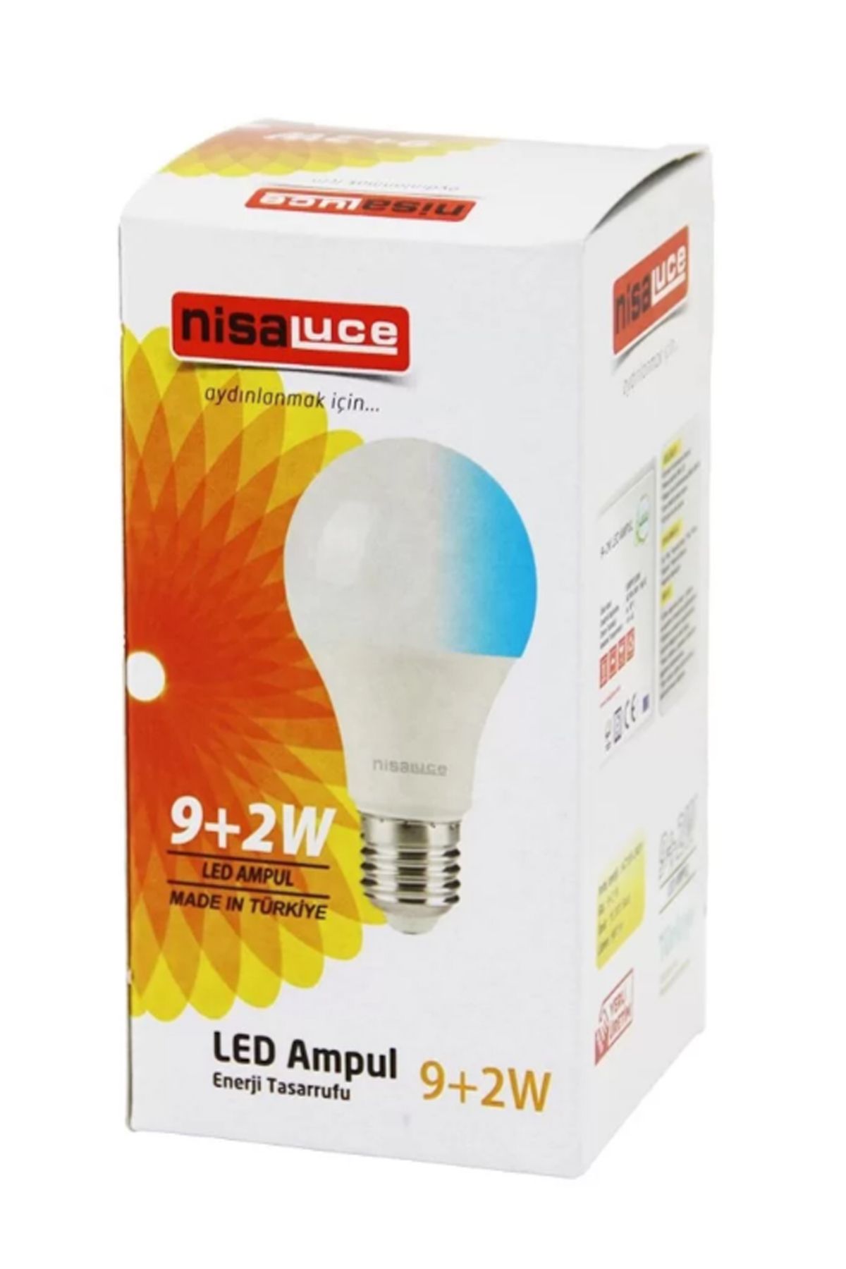 PUFFIN 9+2W E27 DUY BEYAZ-MAVİ LED AMPUL 1 ADET