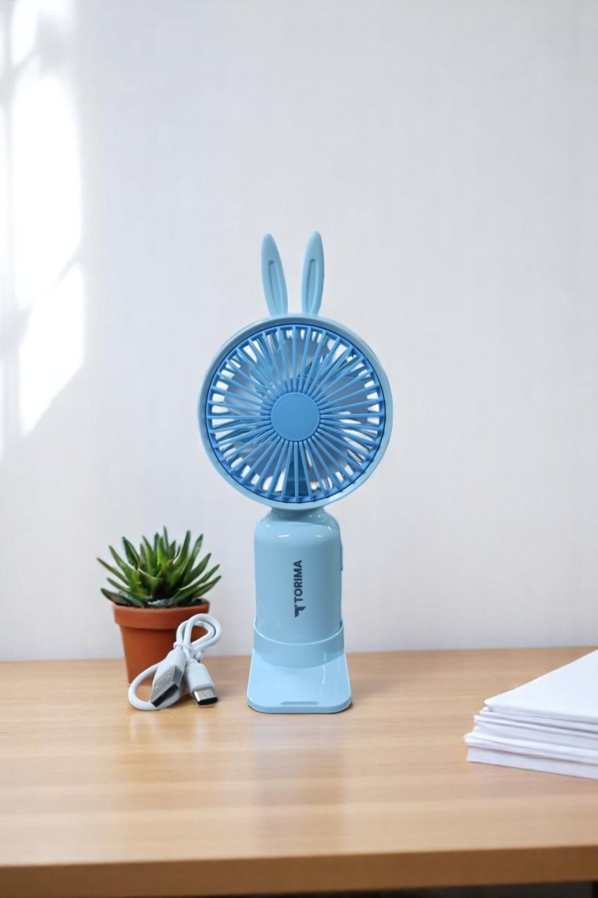 intoku Mini Soğutucu Fan Taşınabilir El Fanı Pervane Güçlü Serinletici Klima Vantilatör