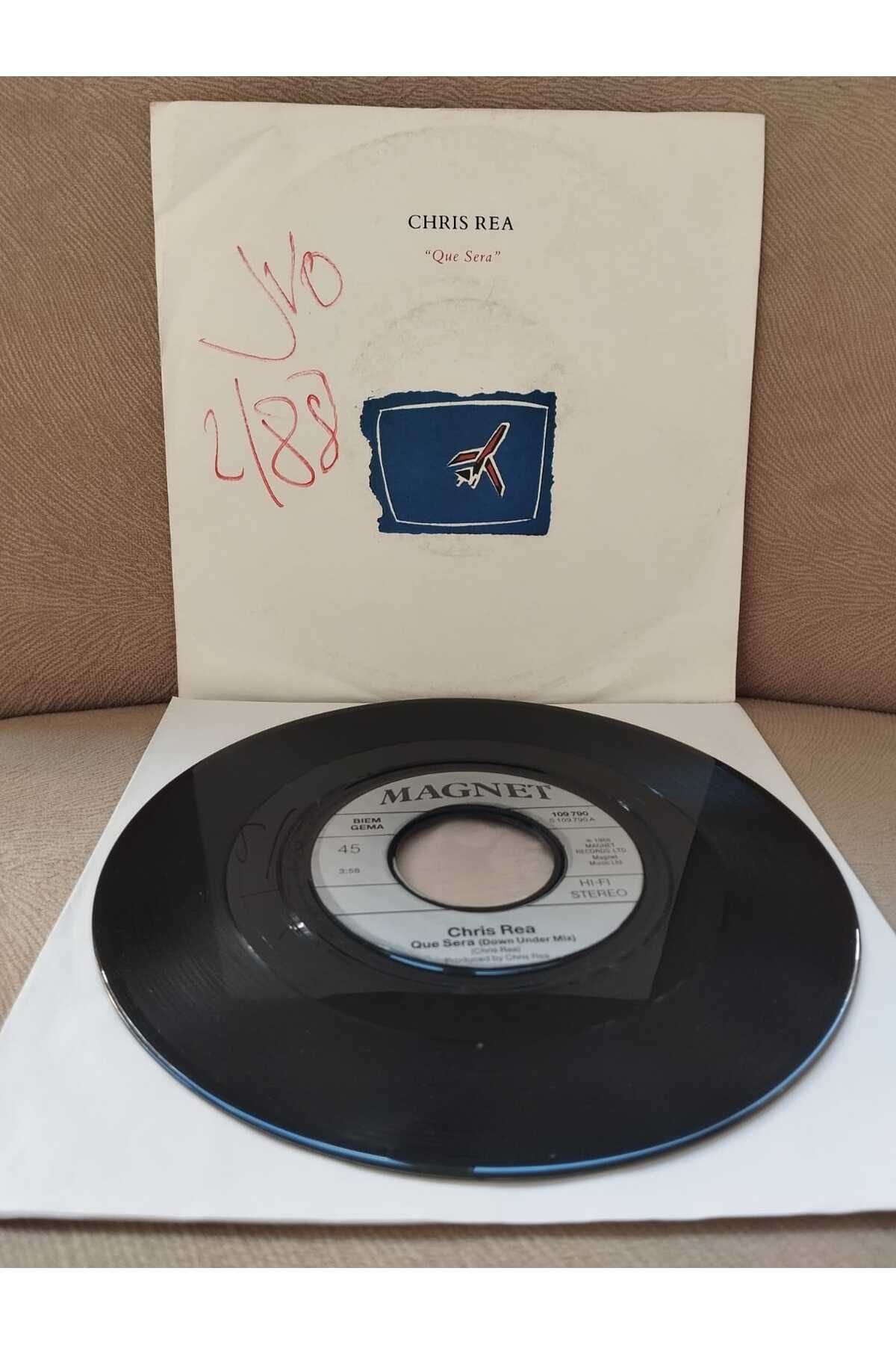 Plakperest CHRIS REA - Que Sera - 1988 Almanya Basım 45 LİK PLAK-2.el