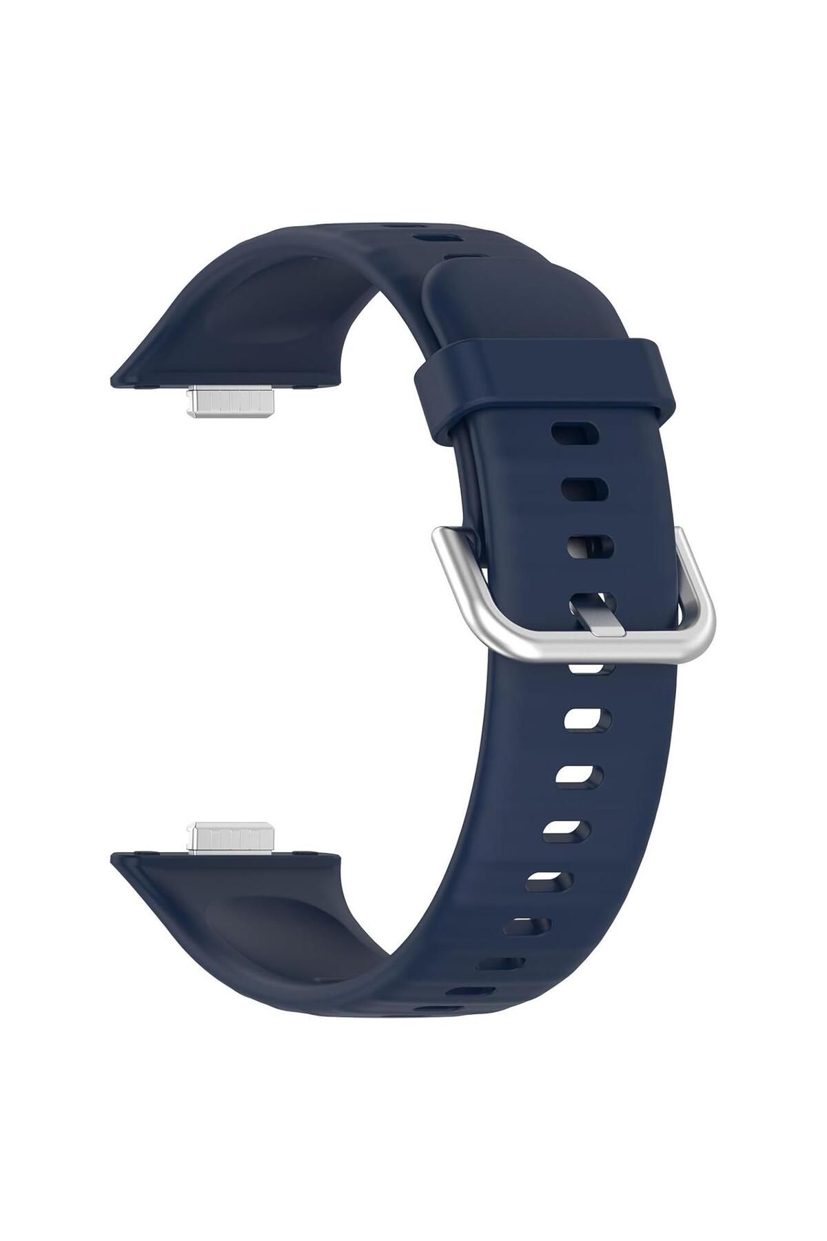 Microsonic Huawei Watch Fit 4 Pro Kordon, Silicone Sport Band Lacivert
