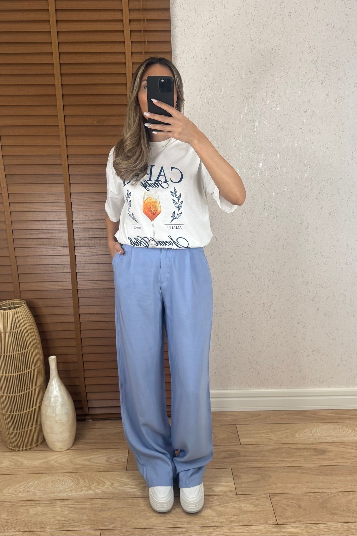 Mucios Jennifer Yüksek Bel Bol Paça Pantolon