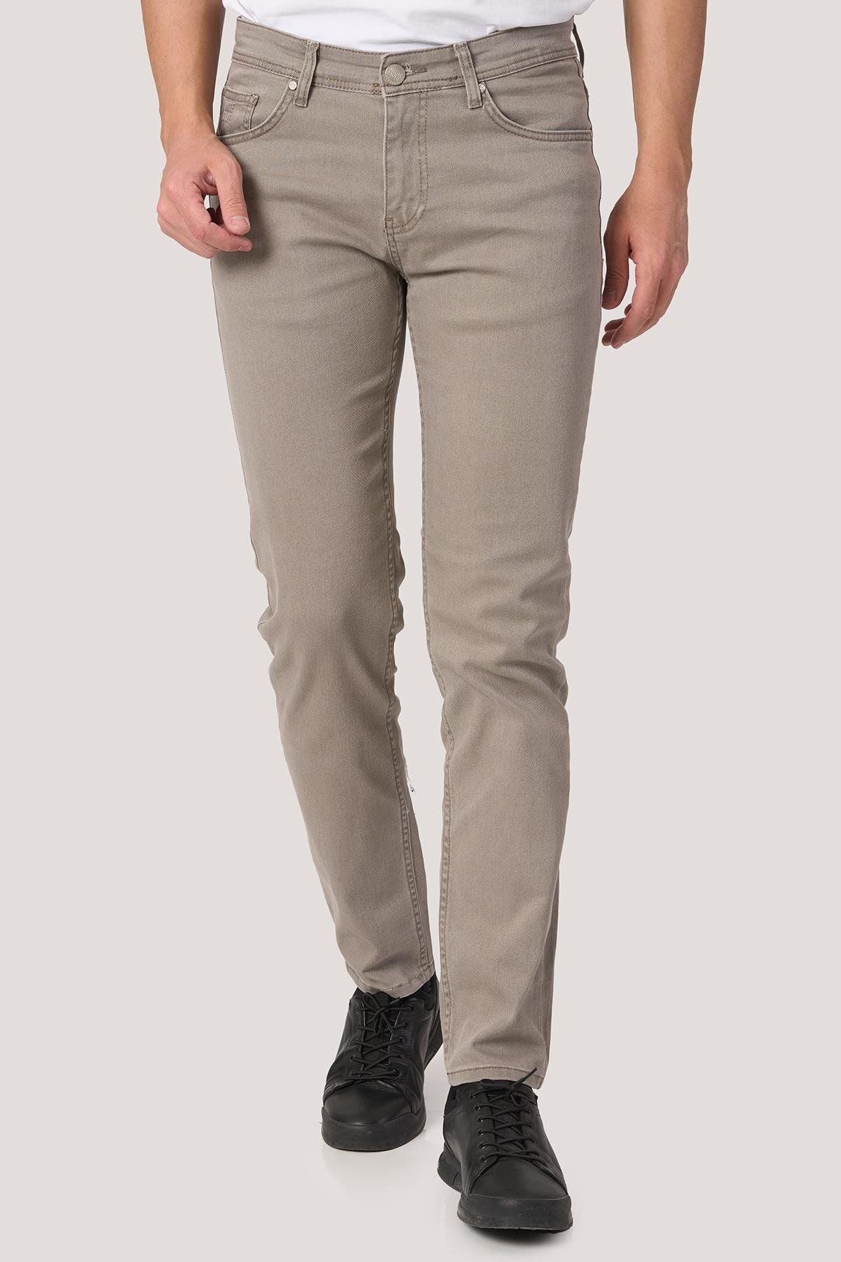 White Stone WHİTE STONE 2025-Y J2505 MDL1 JEAN PANTOLON 5 CEP K.HAKİ