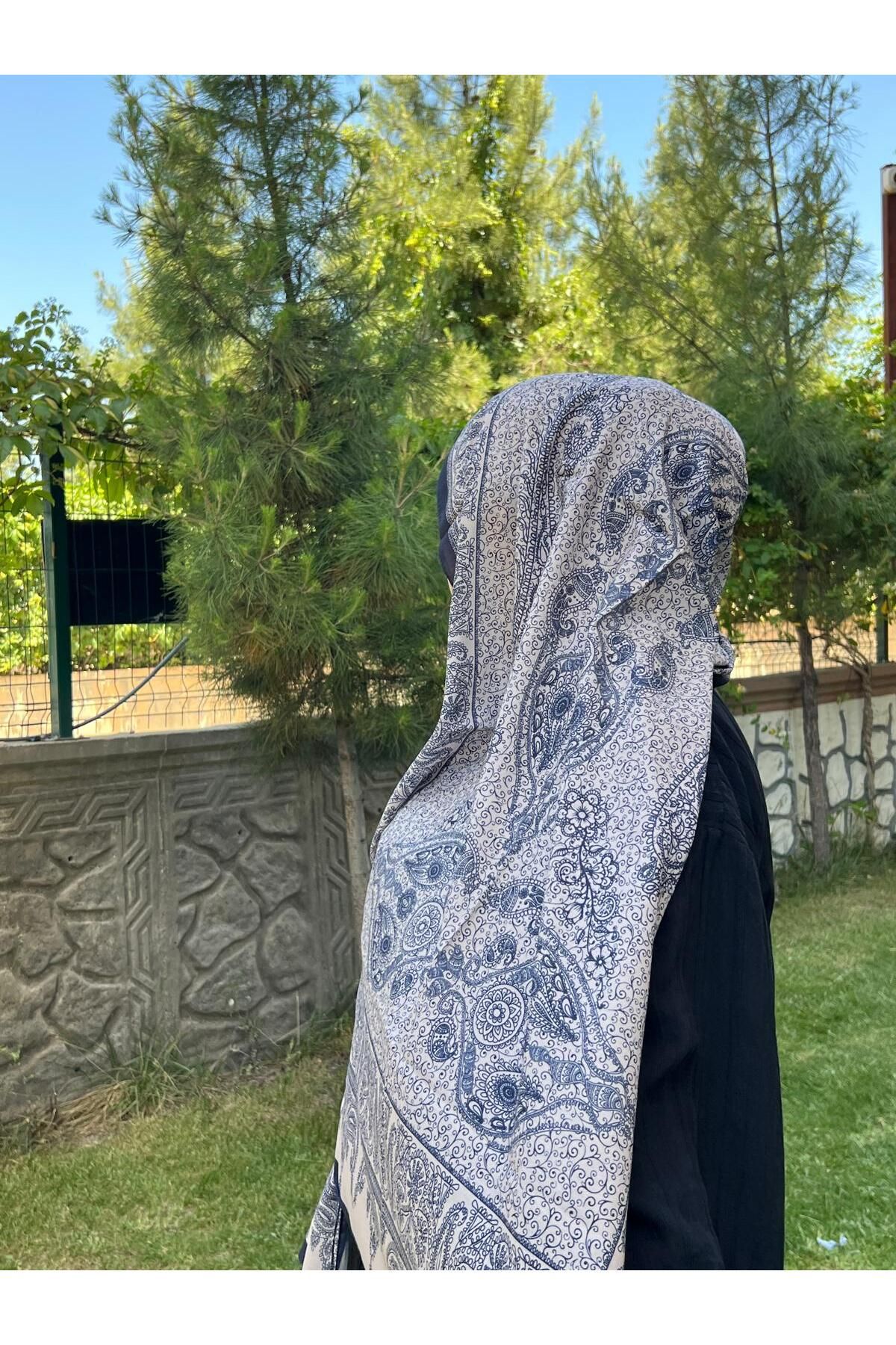 Organic Scarfs camellia Etnik Desen Soft Şal