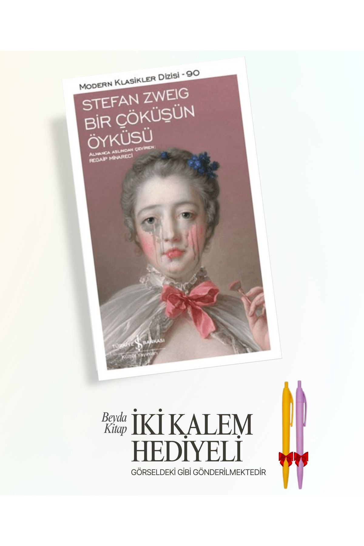 TÜRKİYE İŞ BANKASI KÜLTÜR YAYINLARI Bir Çöküşün Öyküsü - Stefan Zweig - İki Kalem Hediyeli - ISMDRKLS