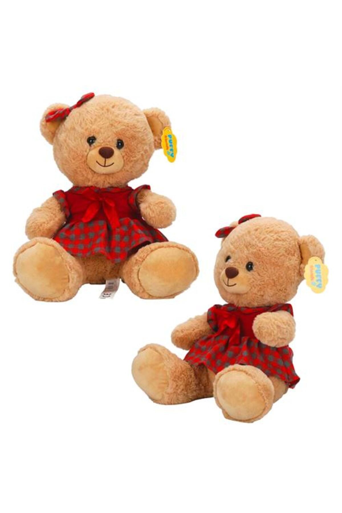 sunman oyuncak PUFFY FRİENDS PELUŞ LH6934 AYI ELBİSELİ 32 CM
