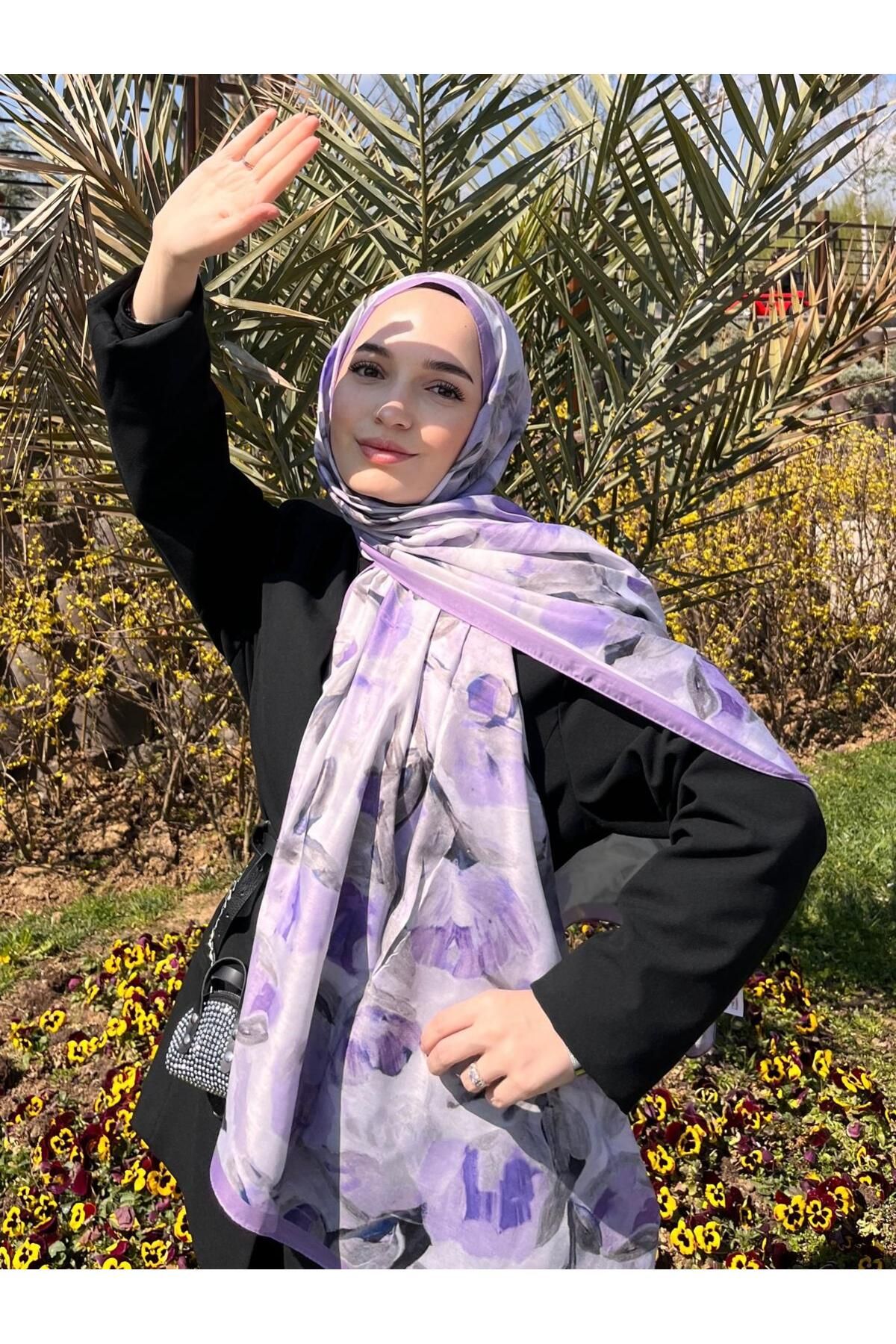 başörtü dükkanı FLORAL BRUSH ŞAL