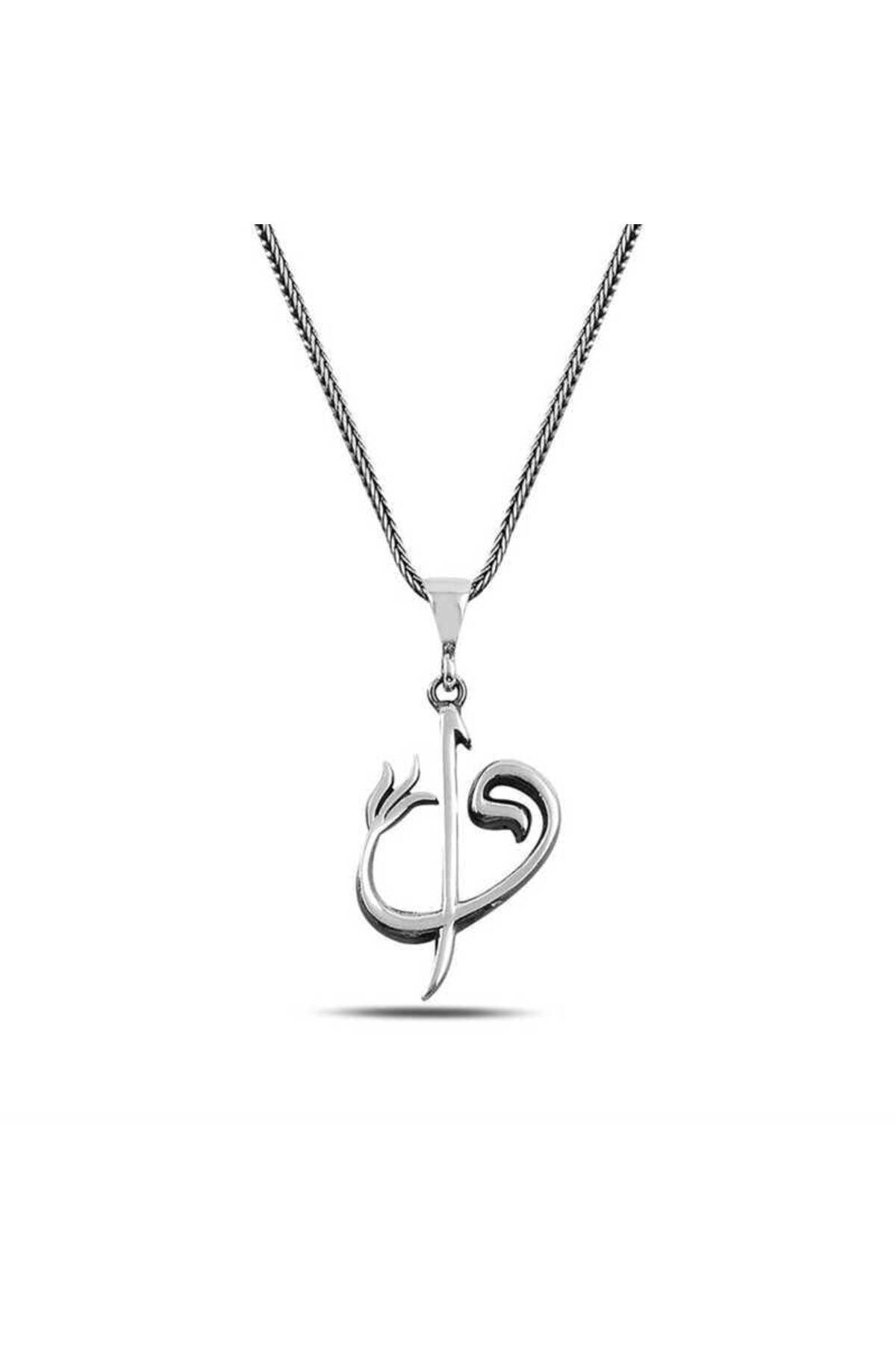 alsepeteavm Gümüş Gold 3 Boyutlu B Harf Kolye