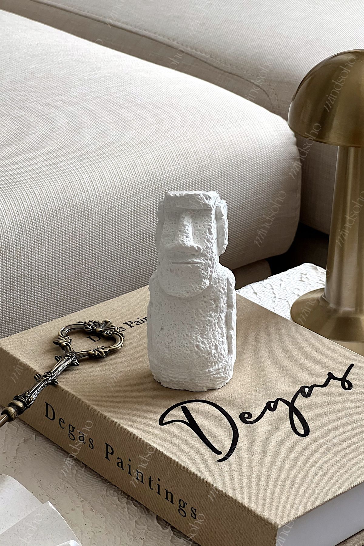 mindsoho Dekoratif İskandinav Dokulu Heykel Biblo Obje 13x7cm